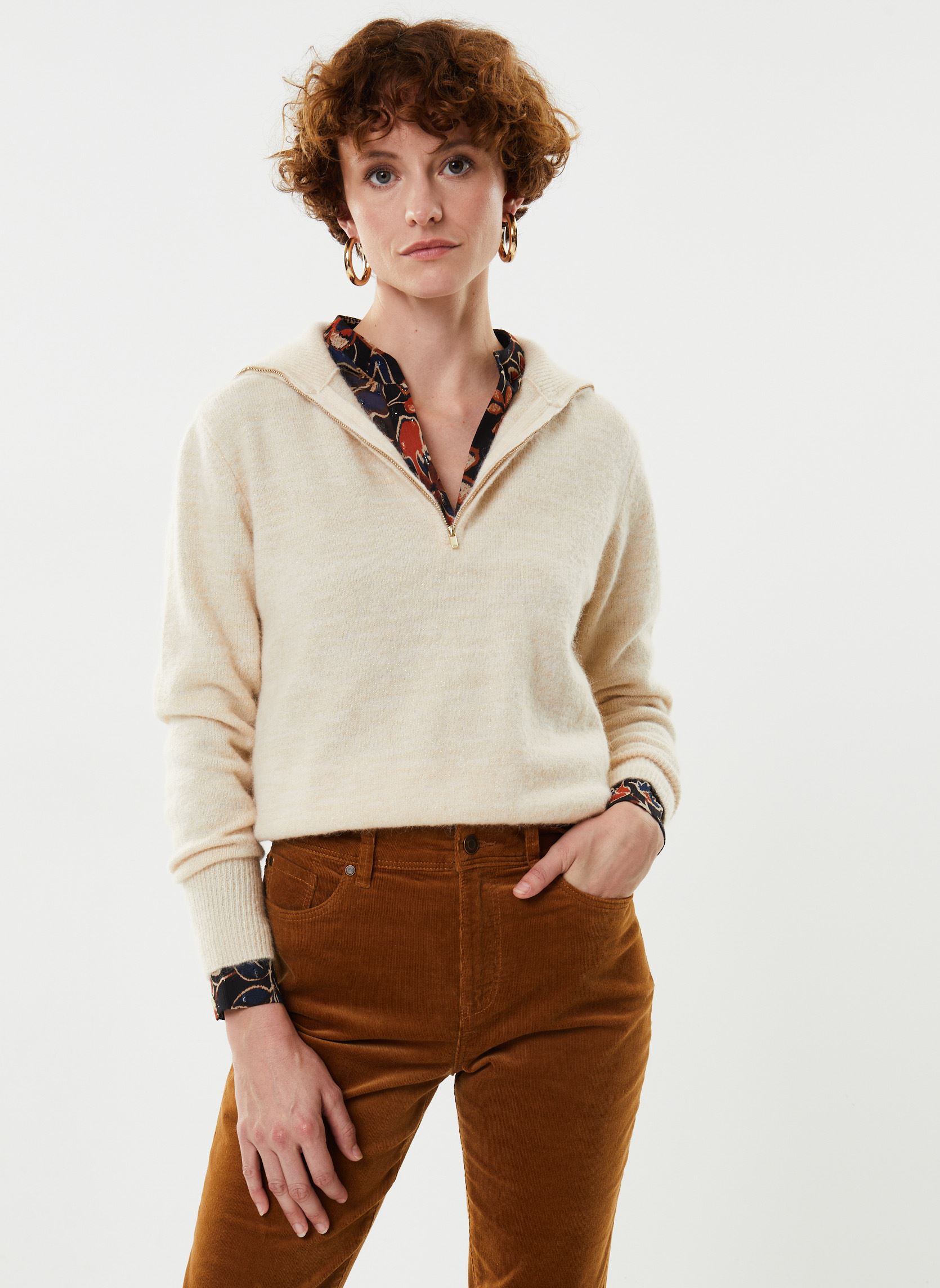 Pullover GARDA laine damen beige Georgia Rose Pullover GARDA laine damen beige 103 ECRU
