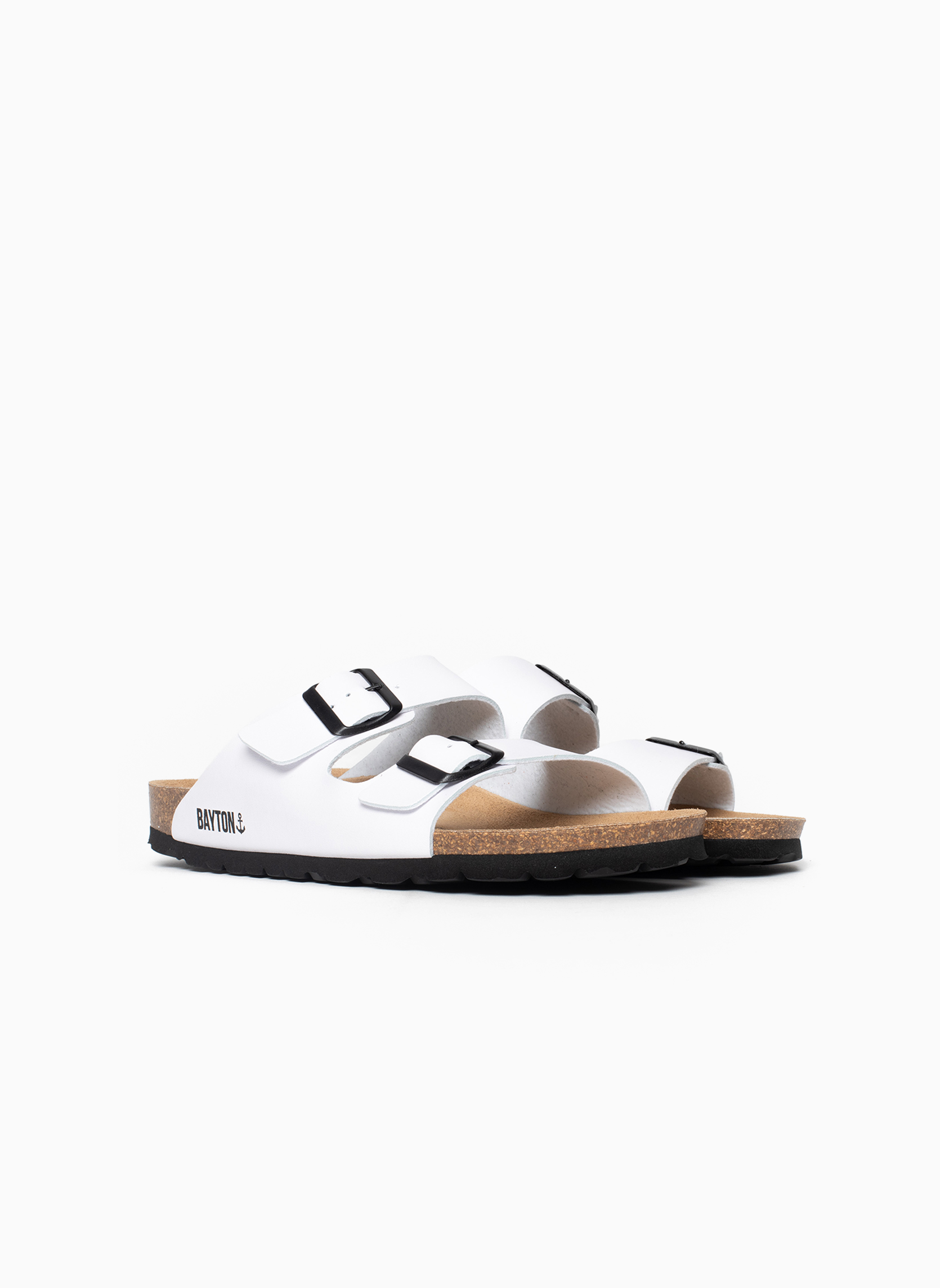 Mules ATLAS homme blanc Bayton Mules ATLAS homme blanc Blanc