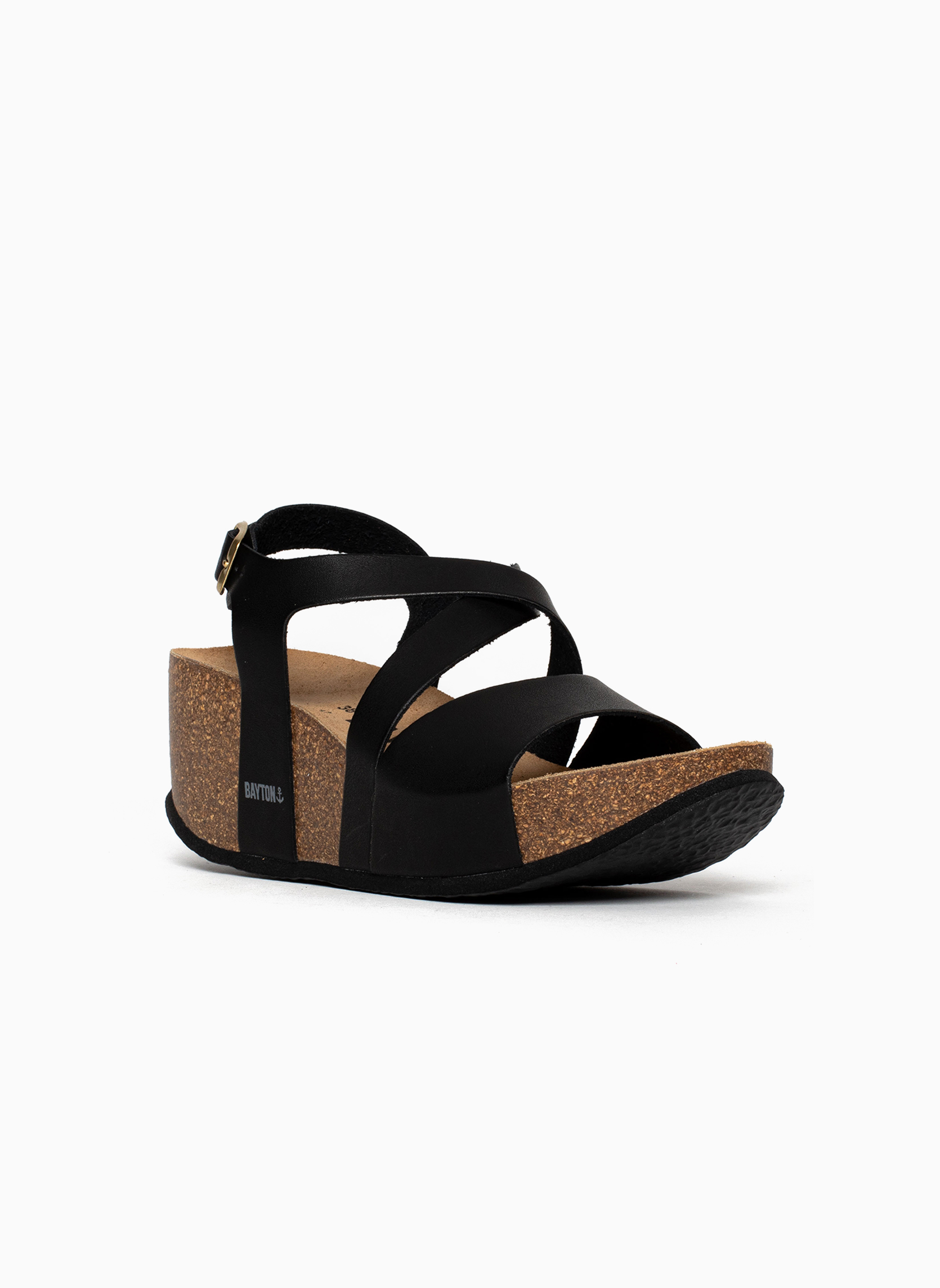 Sandales MALAGA femme noir Bayton Sandales MALAGA femme noir Noir