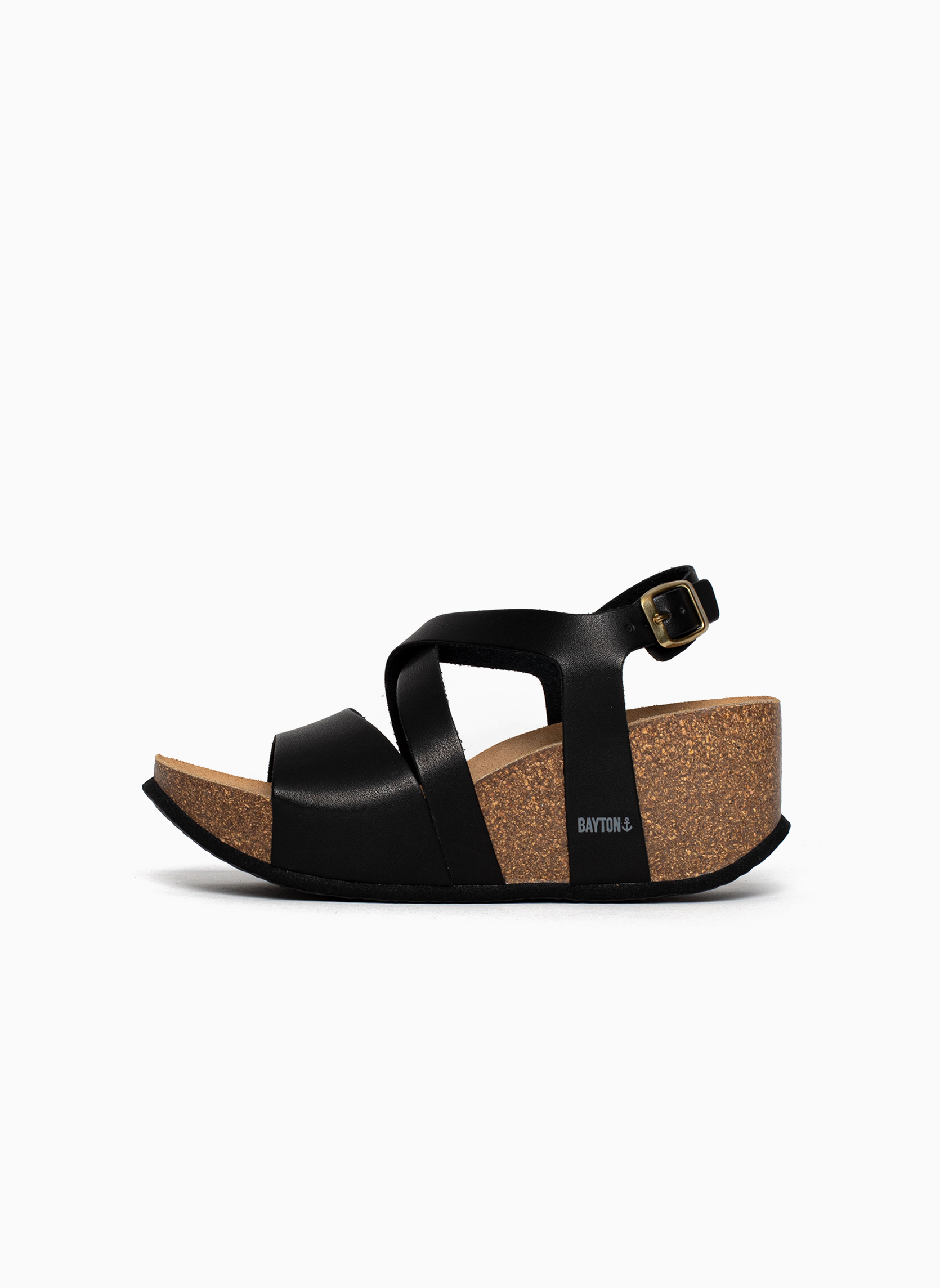 Sandales MALAGA femme noir Bayton Sandales MALAGA femme noir Noir