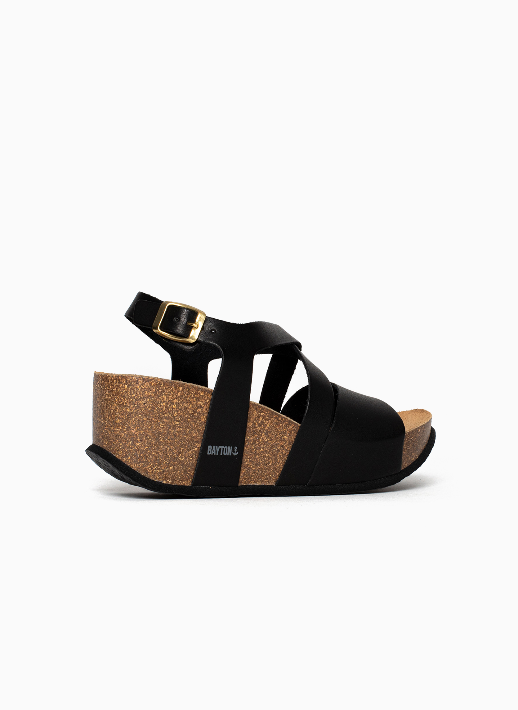Sandales MALAGA femme noir Bayton Sandales MALAGA femme noir Noir