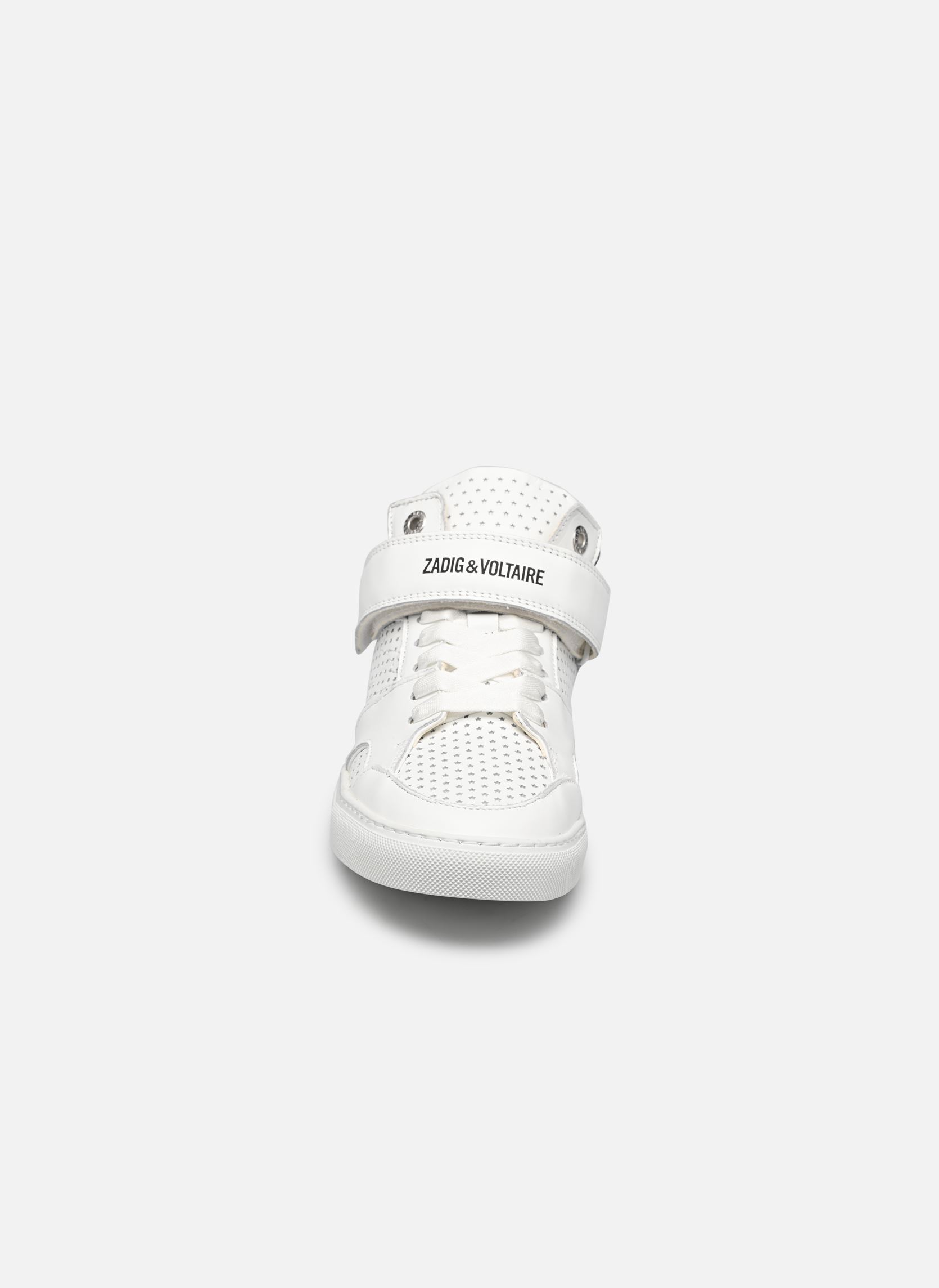 Lage sneakers Mid Flash Smooth Calfskin Perf dames wit Zadig & Voltaire Lage sneakers Mid Flash Smooth Calfskin Perf dames wit BLANC