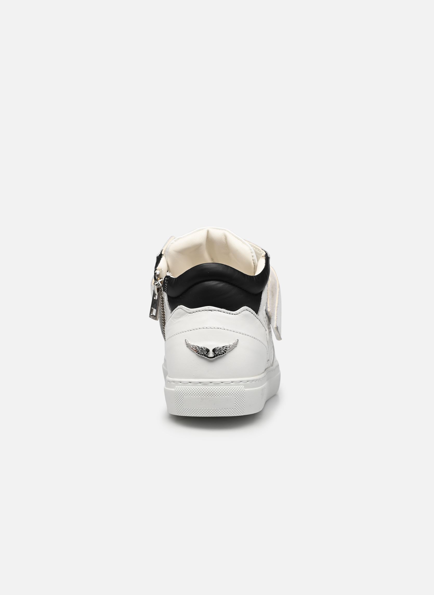 Lage sneakers Mid Flash Smooth Calfskin Perf dames wit Zadig & Voltaire Lage sneakers Mid Flash Smooth Calfskin Perf dames wit BLANC