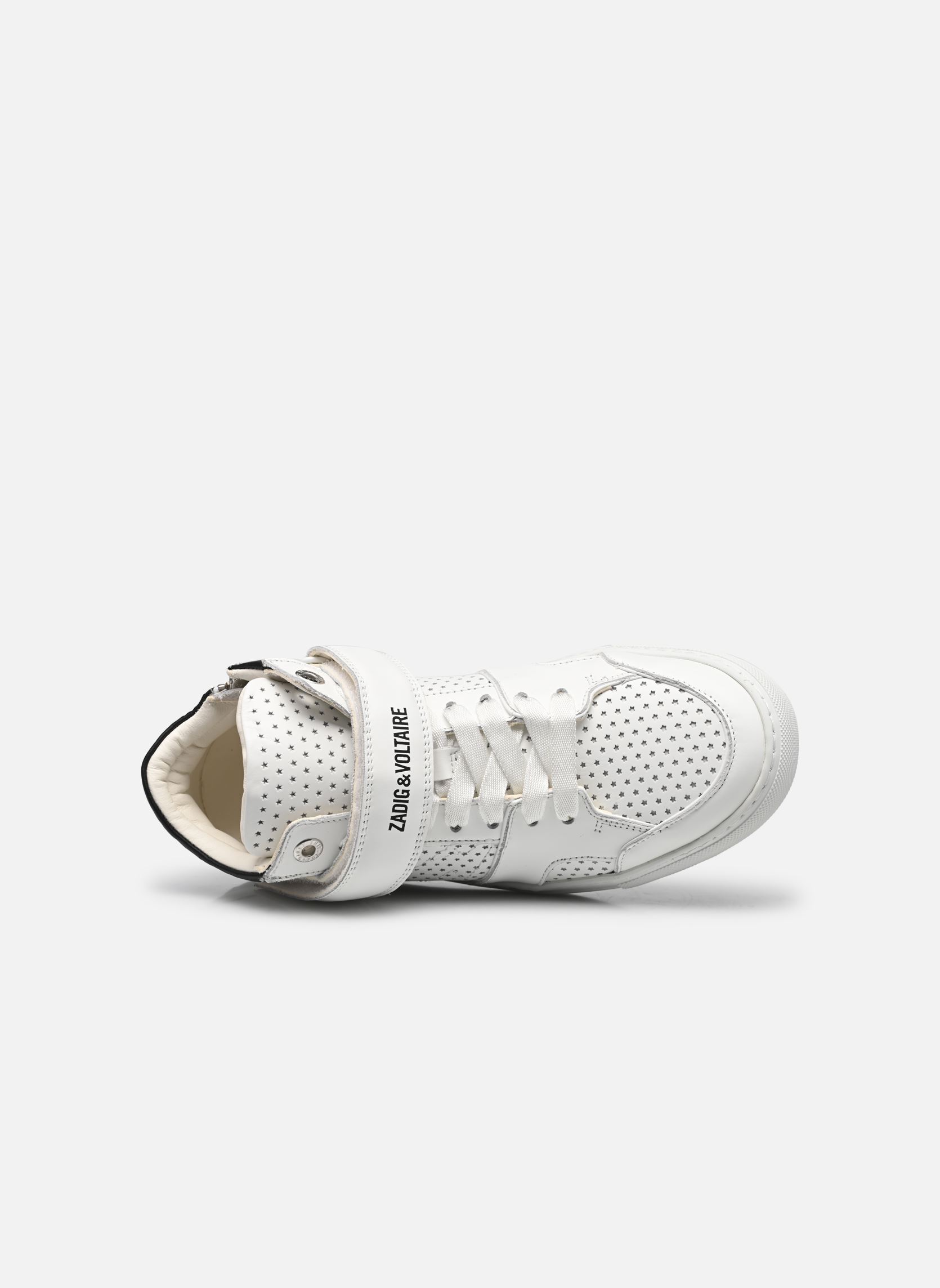 Lage sneakers Mid Flash Smooth Calfskin Perf dames wit Zadig & Voltaire Lage sneakers Mid Flash Smooth Calfskin Perf dames wit BLANC