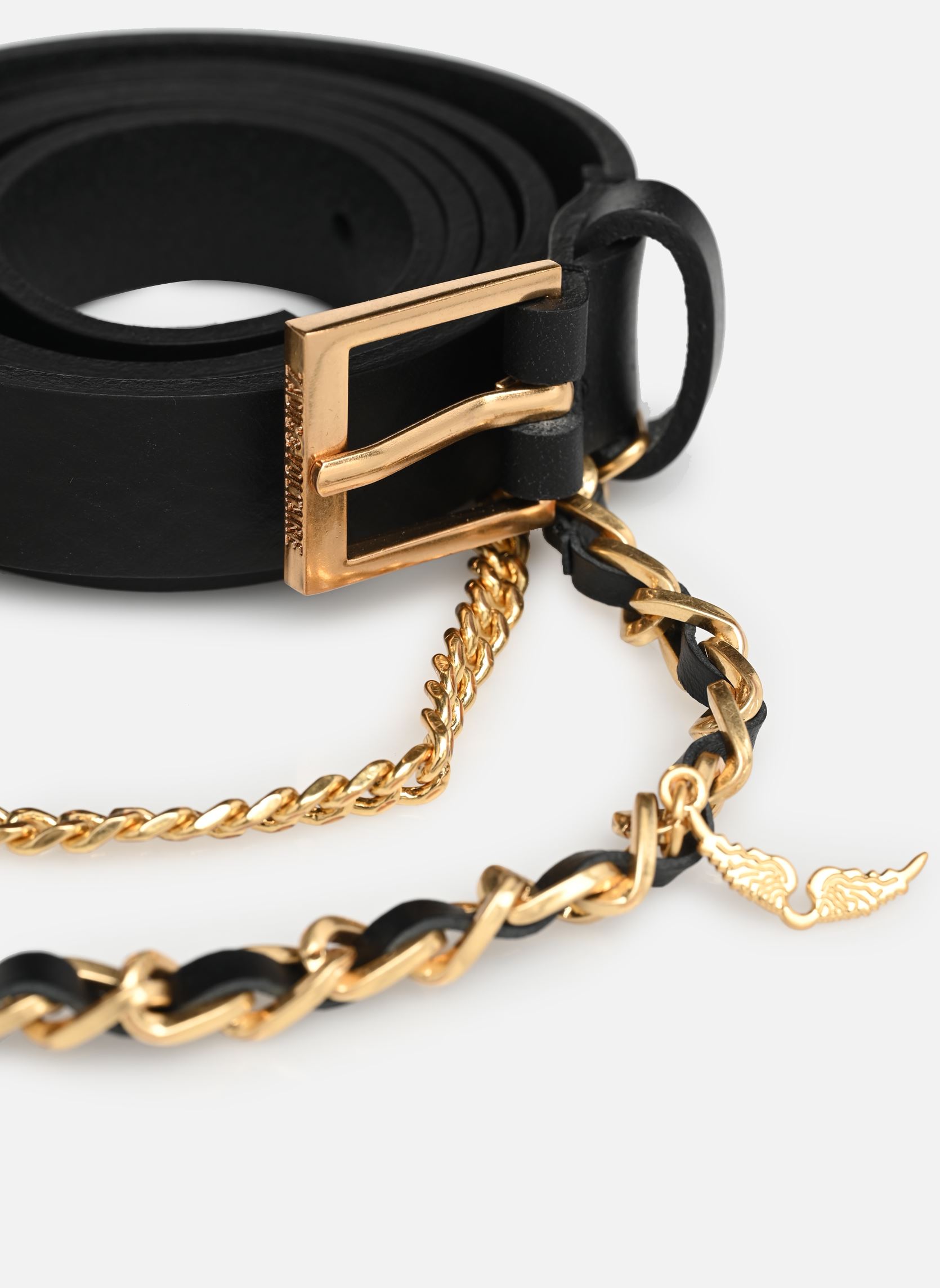 Ceintures Rock Chain Belt Leather femme noir Zadig & Voltaire Ceintures Rock Chain Belt Leather femme noir Noir