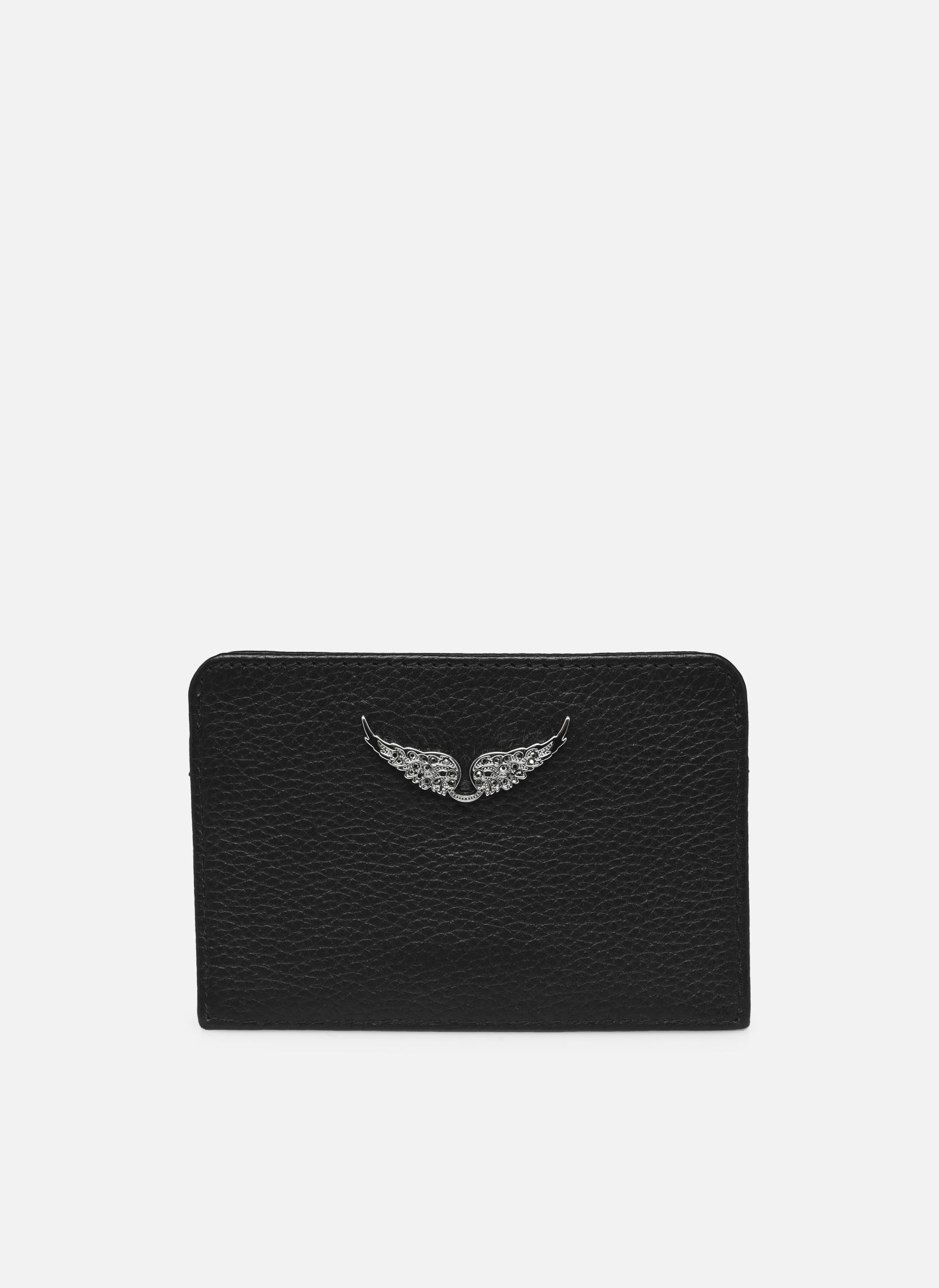 Kartenetui Zv Pass Grained Leather damen schwarz Zadig & Voltaire Kartenetui Zv Pass Grained Leather damen schwarz NOIR