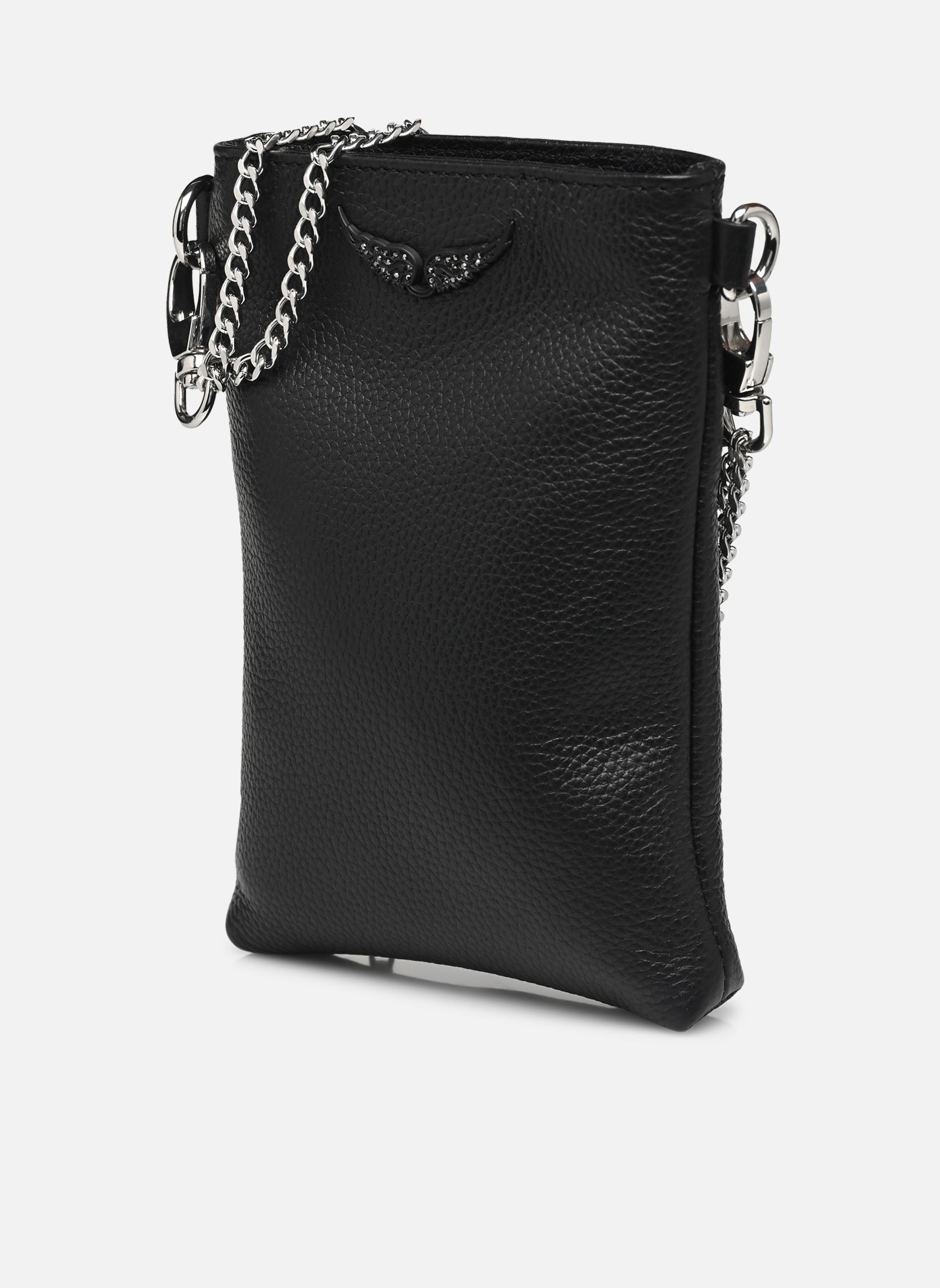 Bolsos de mano Rock Phone Pouch Grained Leath mujer negro Zadig & Voltaire Bolsos de mano Rock Phone Pouch Grained Leath mujer negro NOIR