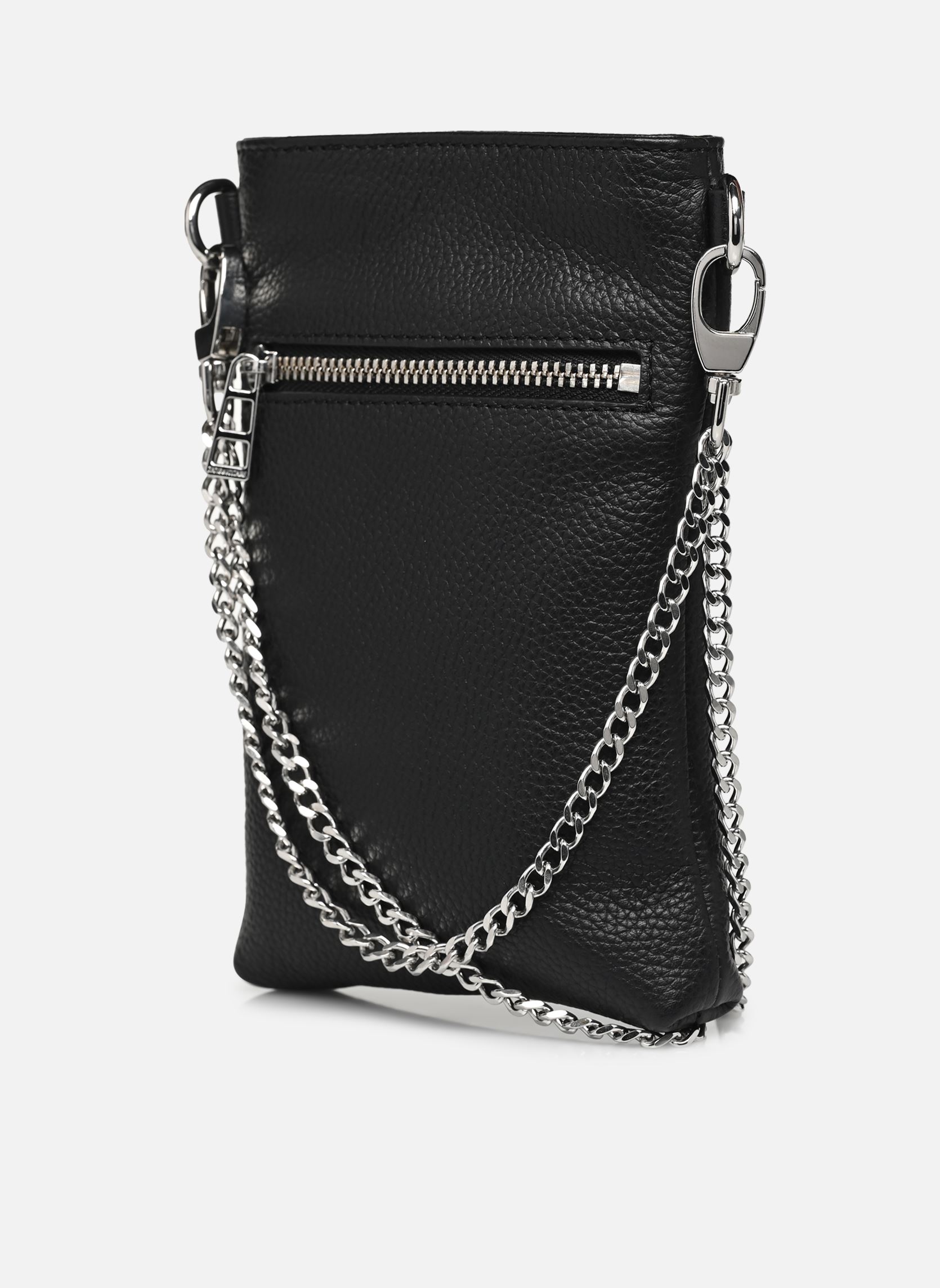 Bolsos de mano Rock Phone Pouch Grained Leath mujer negro Zadig & Voltaire Bolsos de mano Rock Phone Pouch Grained Leath mujer negro NOIR