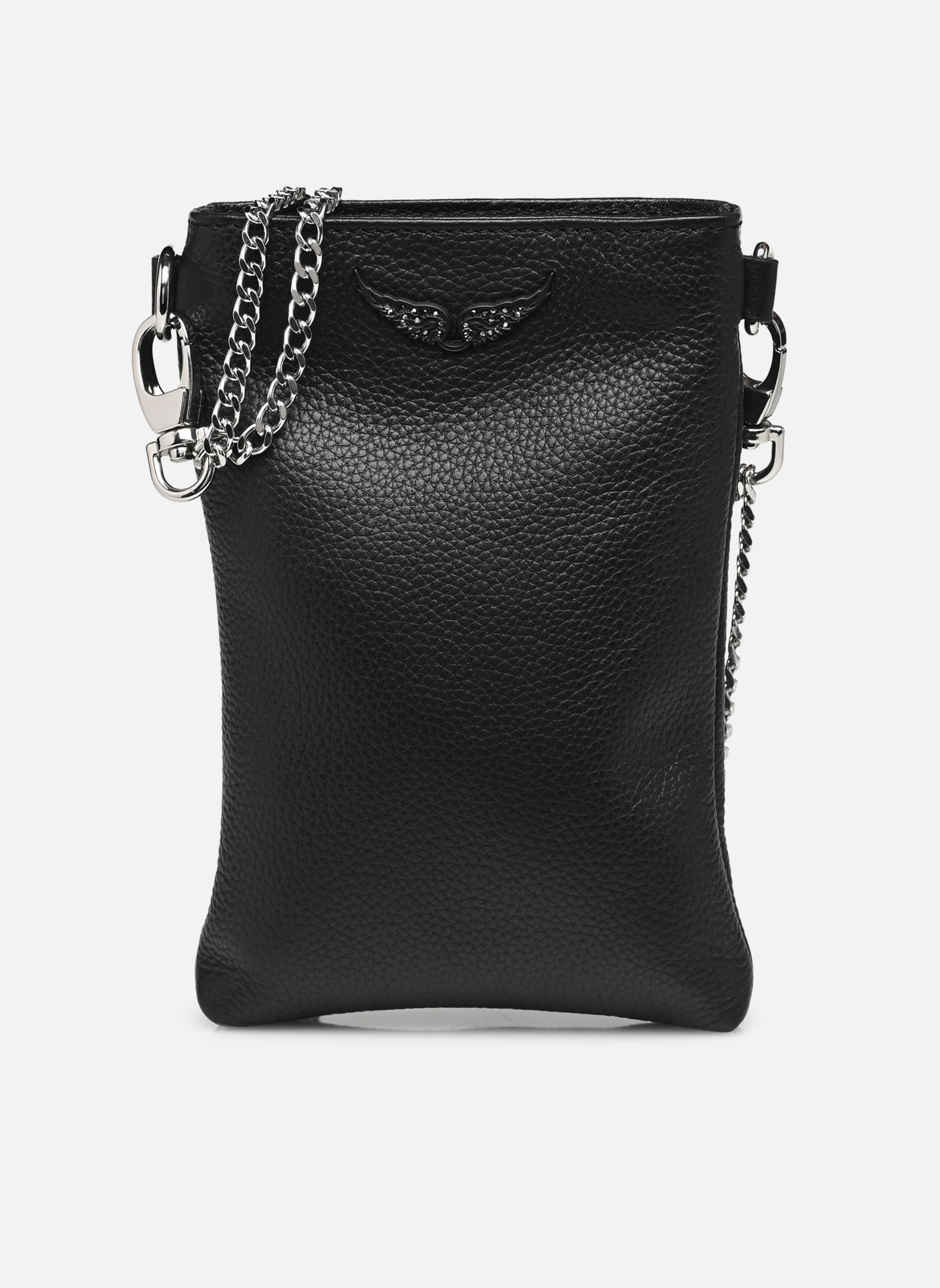 Bolsos de mano Rock Phone Pouch Grained Leath mujer negro Zadig & Voltaire Bolsos de mano Rock Phone Pouch Grained Leath mujer negro NOIR