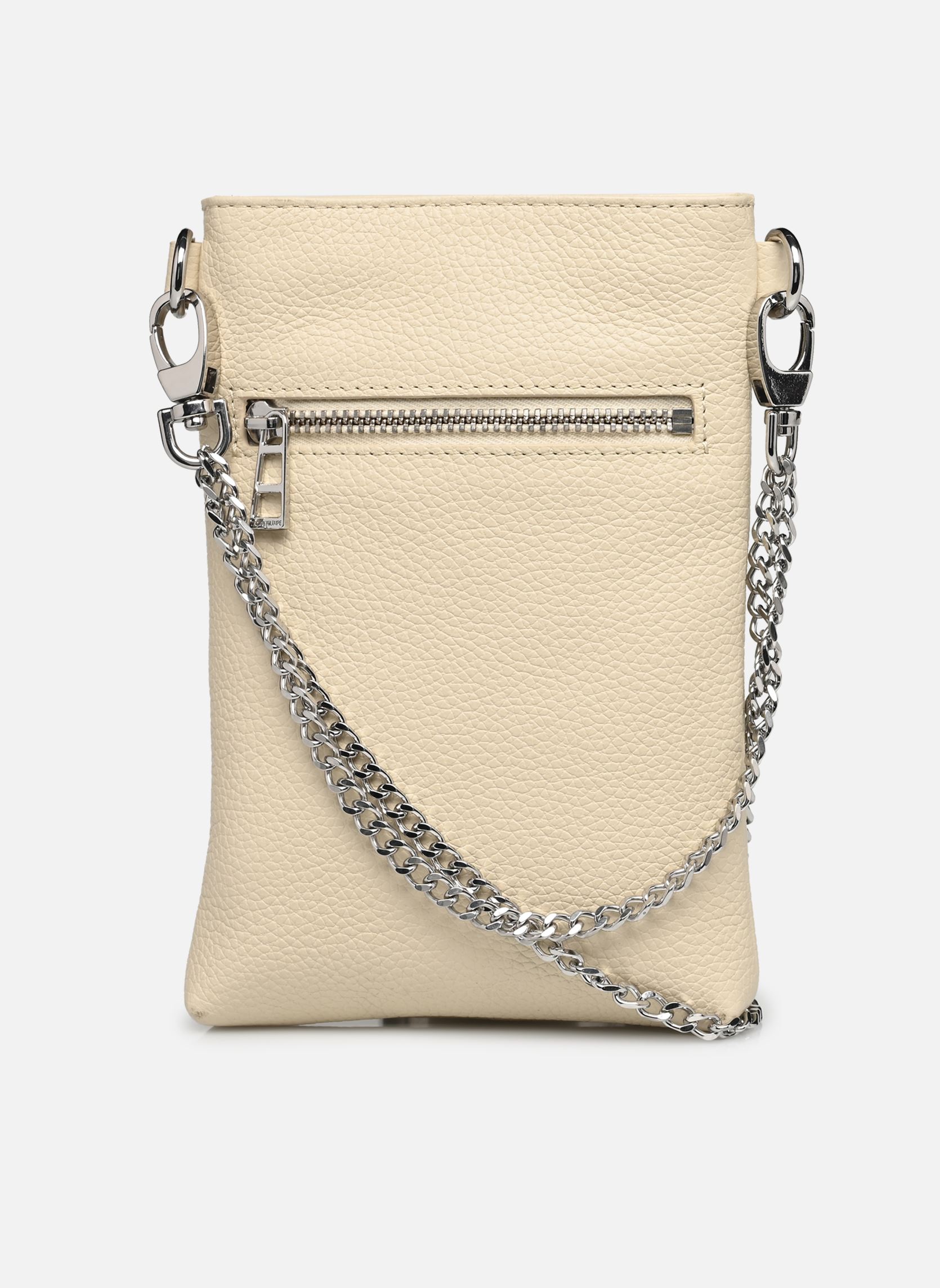 Clutches Rock Phone Pouch Grained Leath dames beige Zadig & Voltaire Clutches Rock Phone Pouch Grained Leath dames beige FLASH