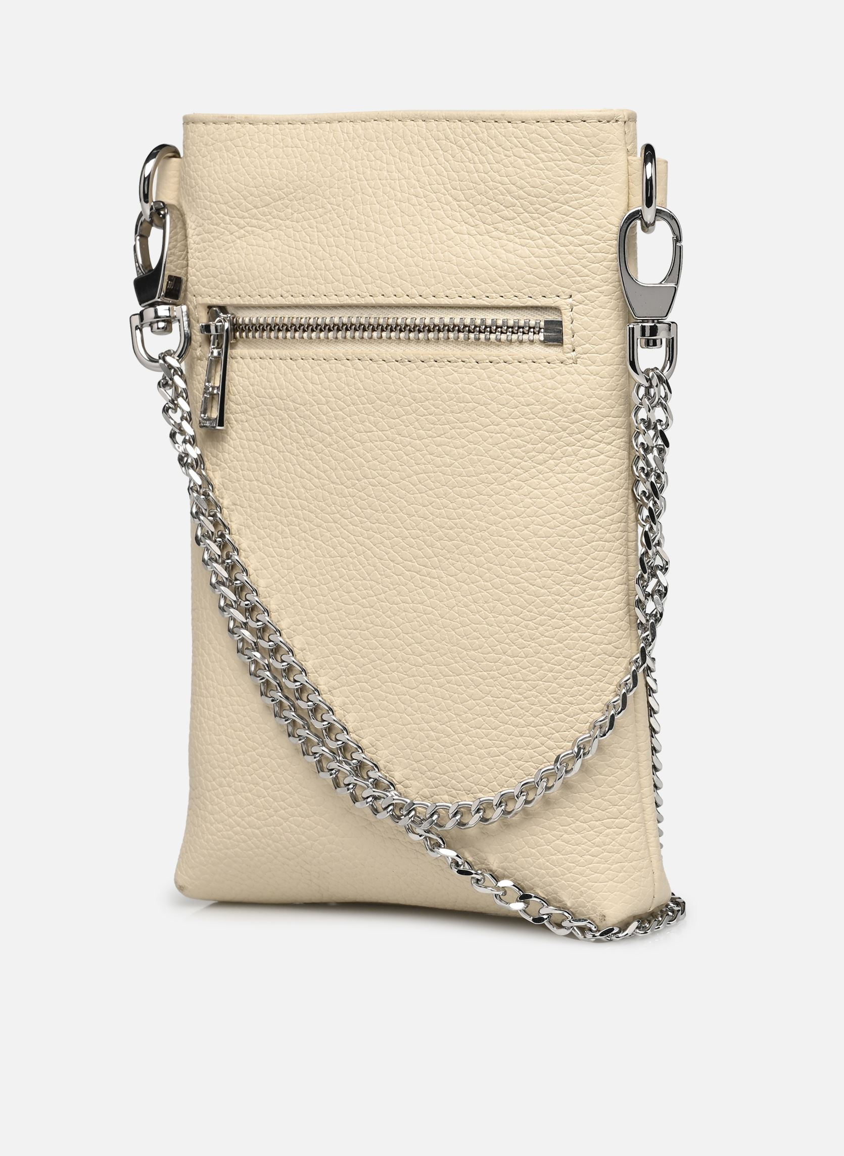 Clutches Rock Phone Pouch Grained Leath dames beige Zadig & Voltaire Clutches Rock Phone Pouch Grained Leath dames beige FLASH