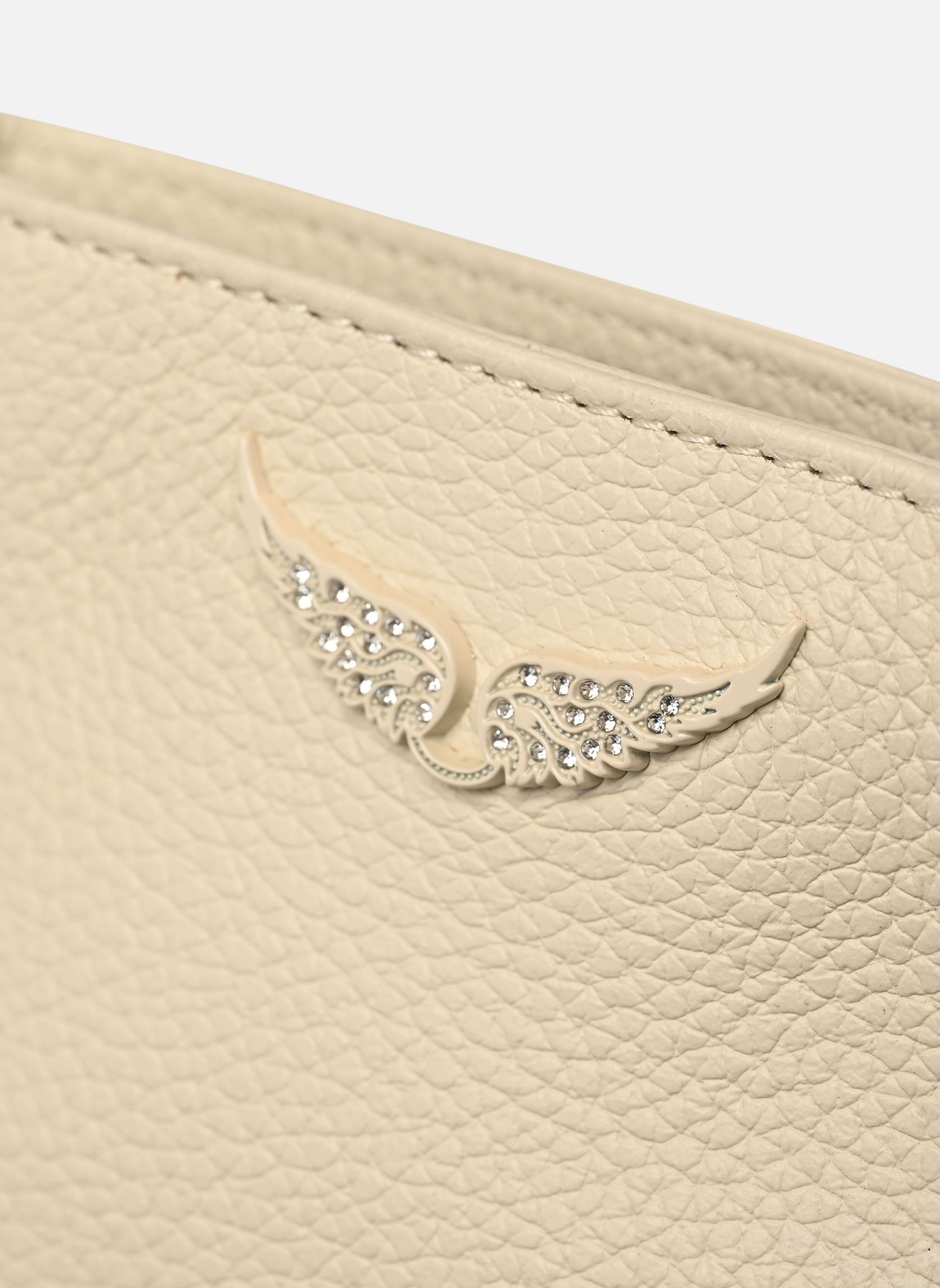 Clutches Rock Phone Pouch Grained Leath dames beige Zadig & Voltaire Clutches Rock Phone Pouch Grained Leath dames beige FLASH