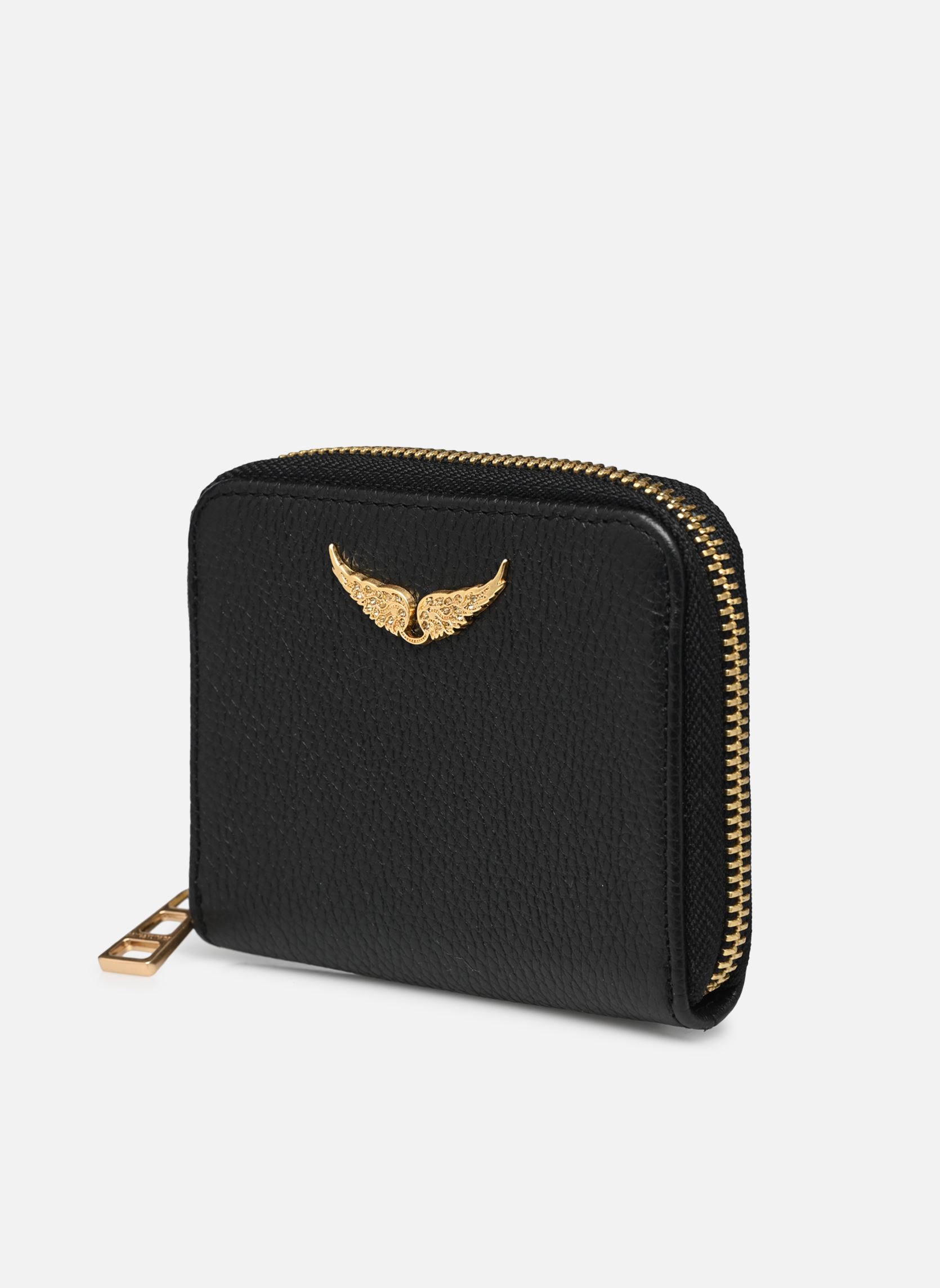 Portamonete Mini Zv Grained Leather donna nero Zadig & Voltaire Portamonete Mini Zv Grained Leather donna nero NOIR GOLD