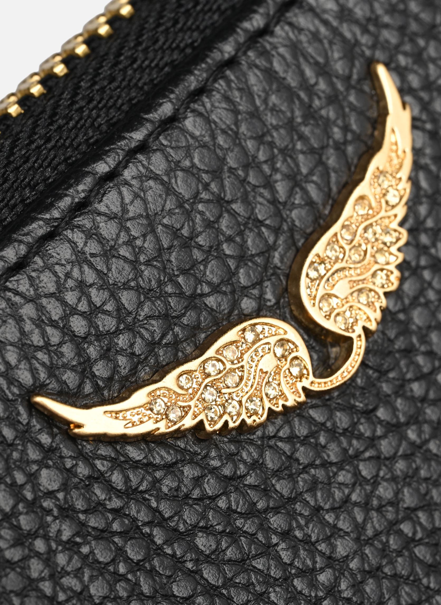 Portamonete Mini Zv Grained Leather donna nero Zadig & Voltaire Portamonete Mini Zv Grained Leather donna nero NOIR GOLD