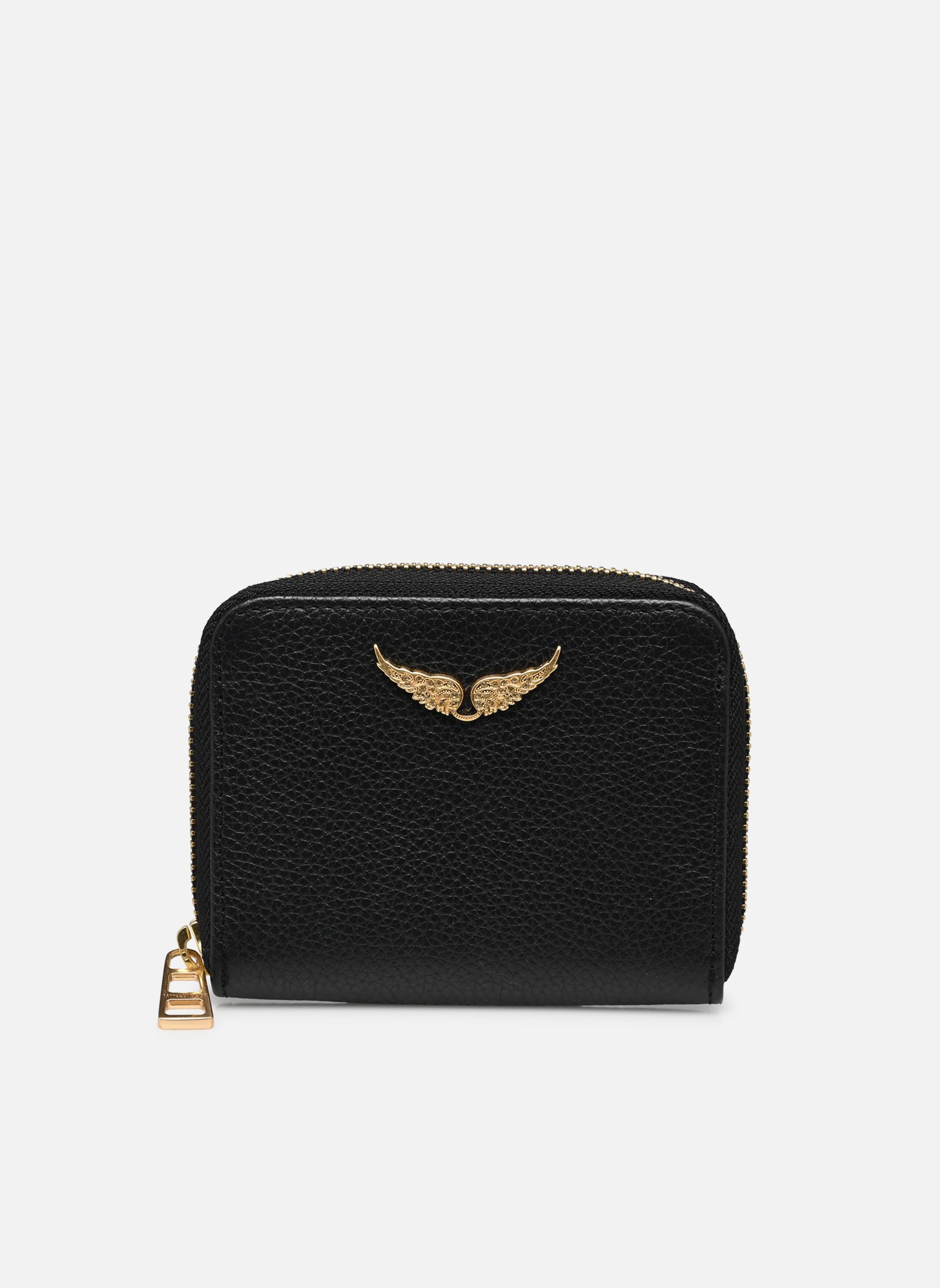 Portamonete Mini Zv Grained Leather donna nero Zadig & Voltaire Portamonete Mini Zv Grained Leather donna nero NOIR GOLD