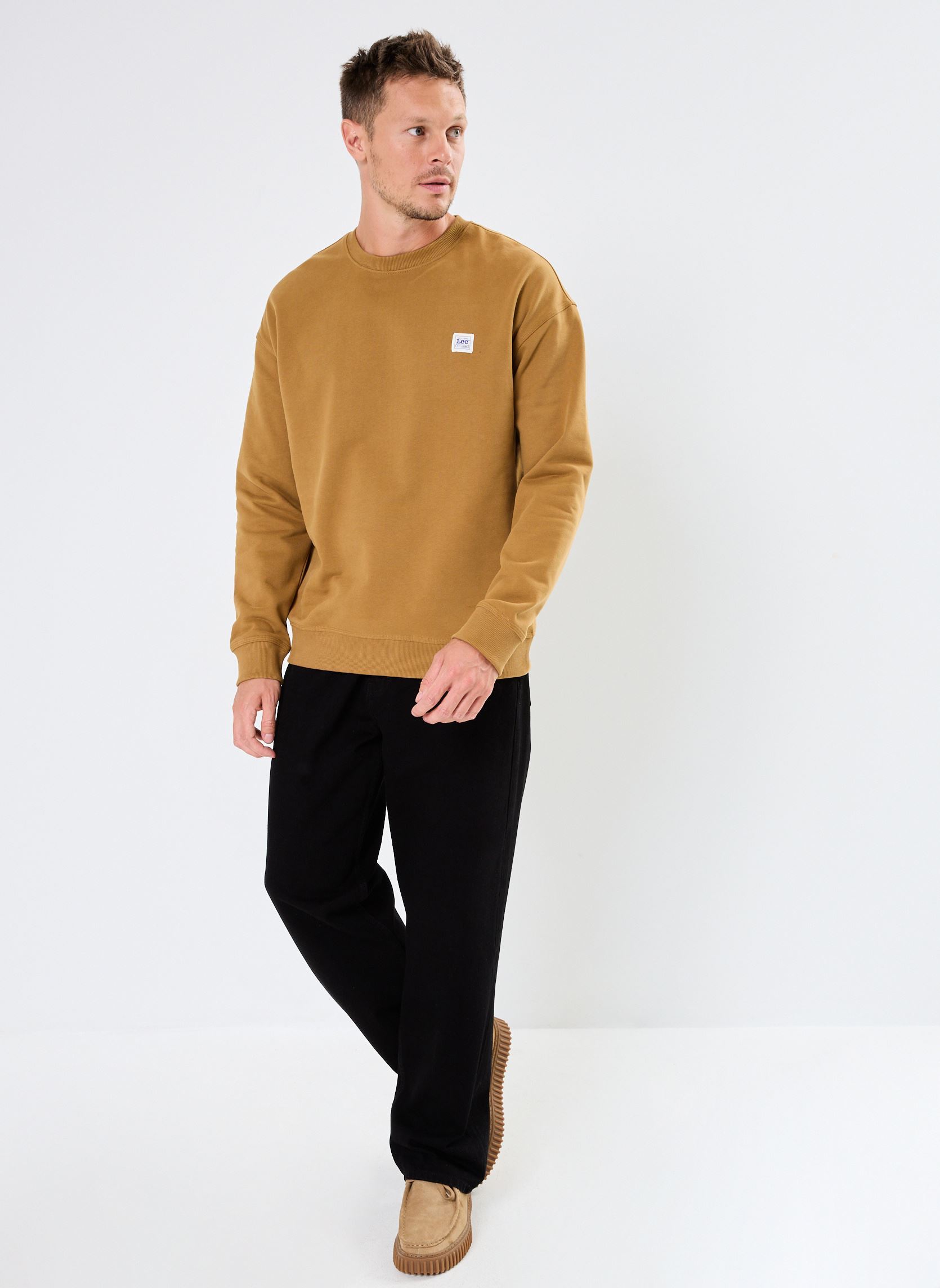 Sweatshirts WORKWEAR SWS heren geel Lee Sweatshirts WORKWEAR SWS heren geel GLAZED GINGER