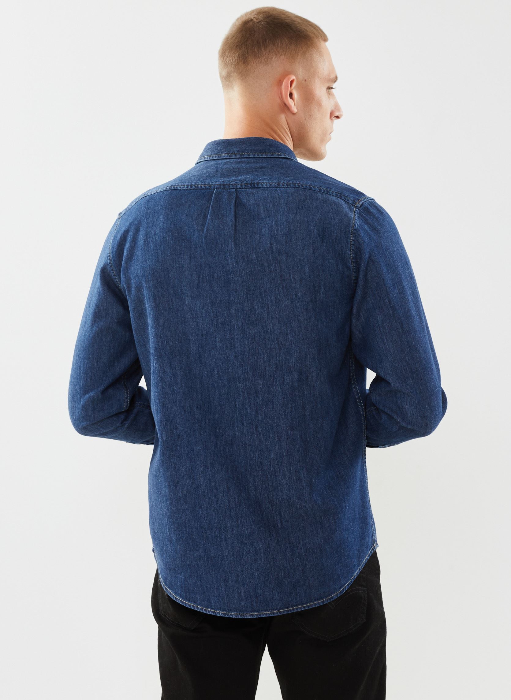Hemden LEE BUTTON DOWN heren blauw Lee Hemden LEE BUTTON DOWN heren blauw MID STONE