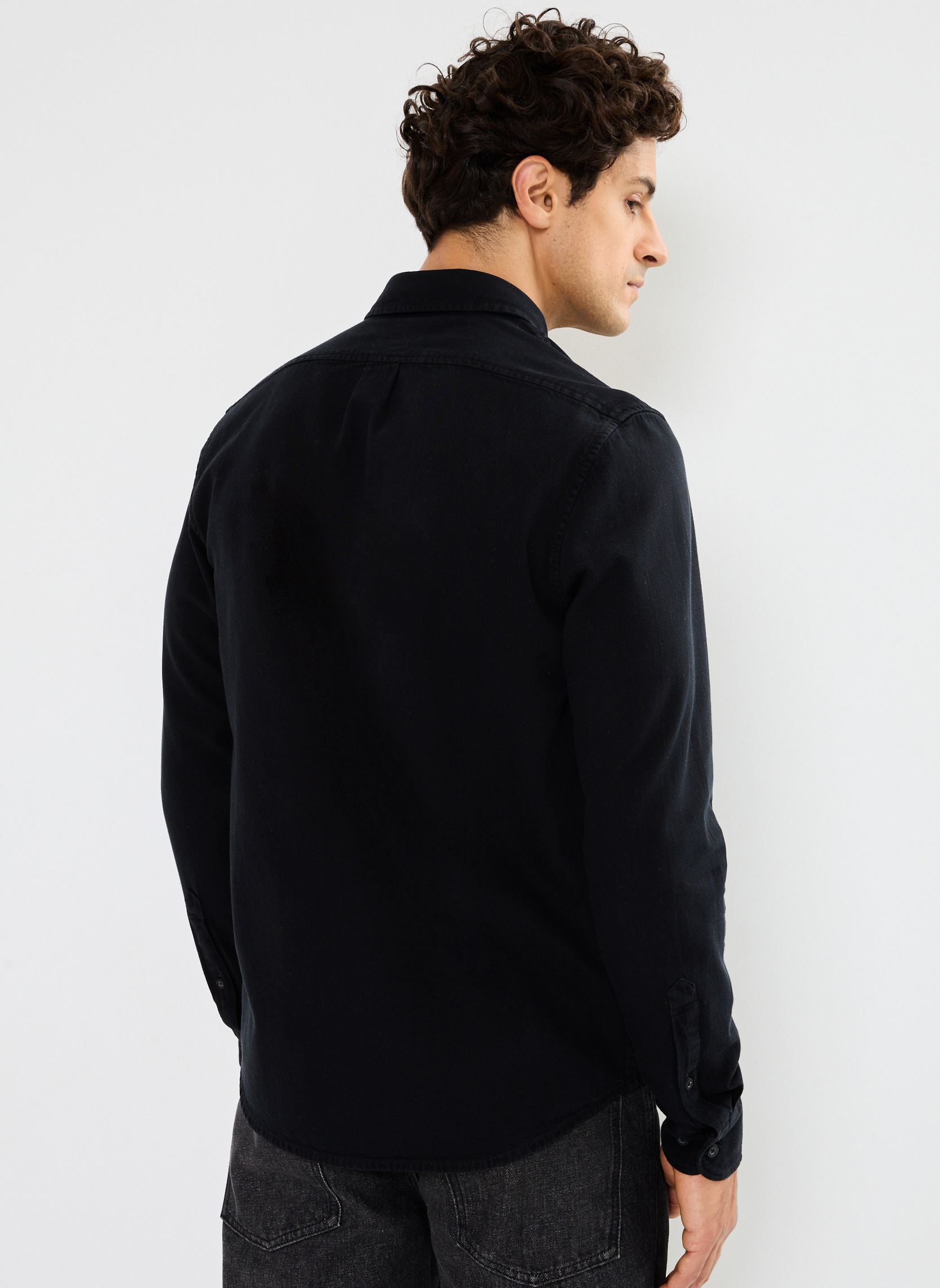 Hemden LEE BUTTON DOWN heren zwart Lee Hemden LEE BUTTON DOWN heren zwart BLACK