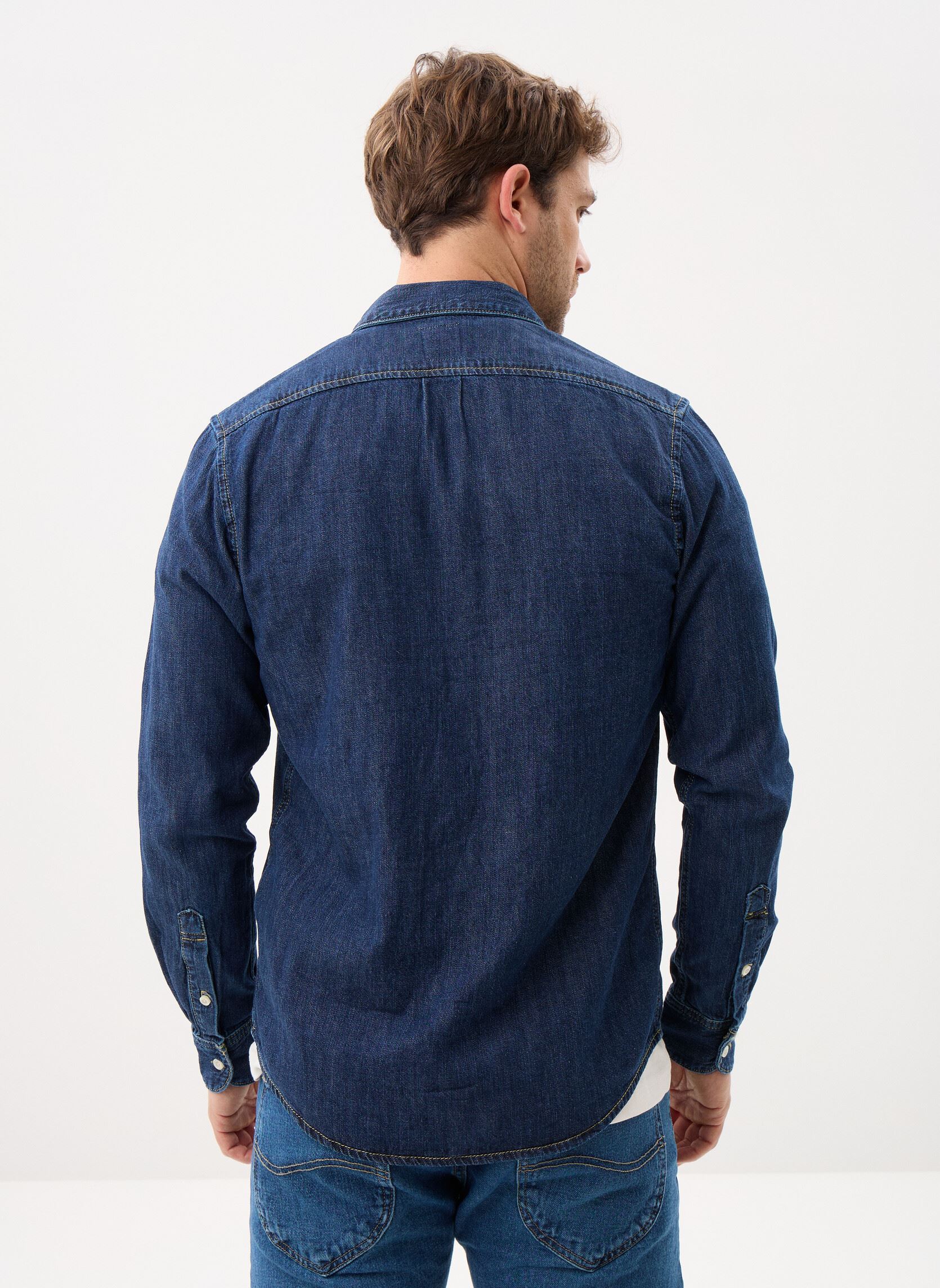 Hemden LEE BUTTON DOWN heren blauw Lee Hemden LEE BUTTON DOWN heren blauw RINSE