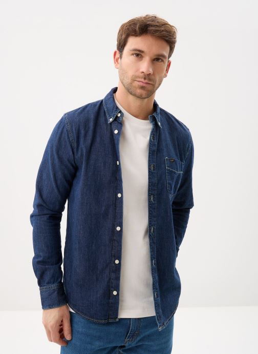 Lee Hemden LEE BUTTON DOWN herren blau