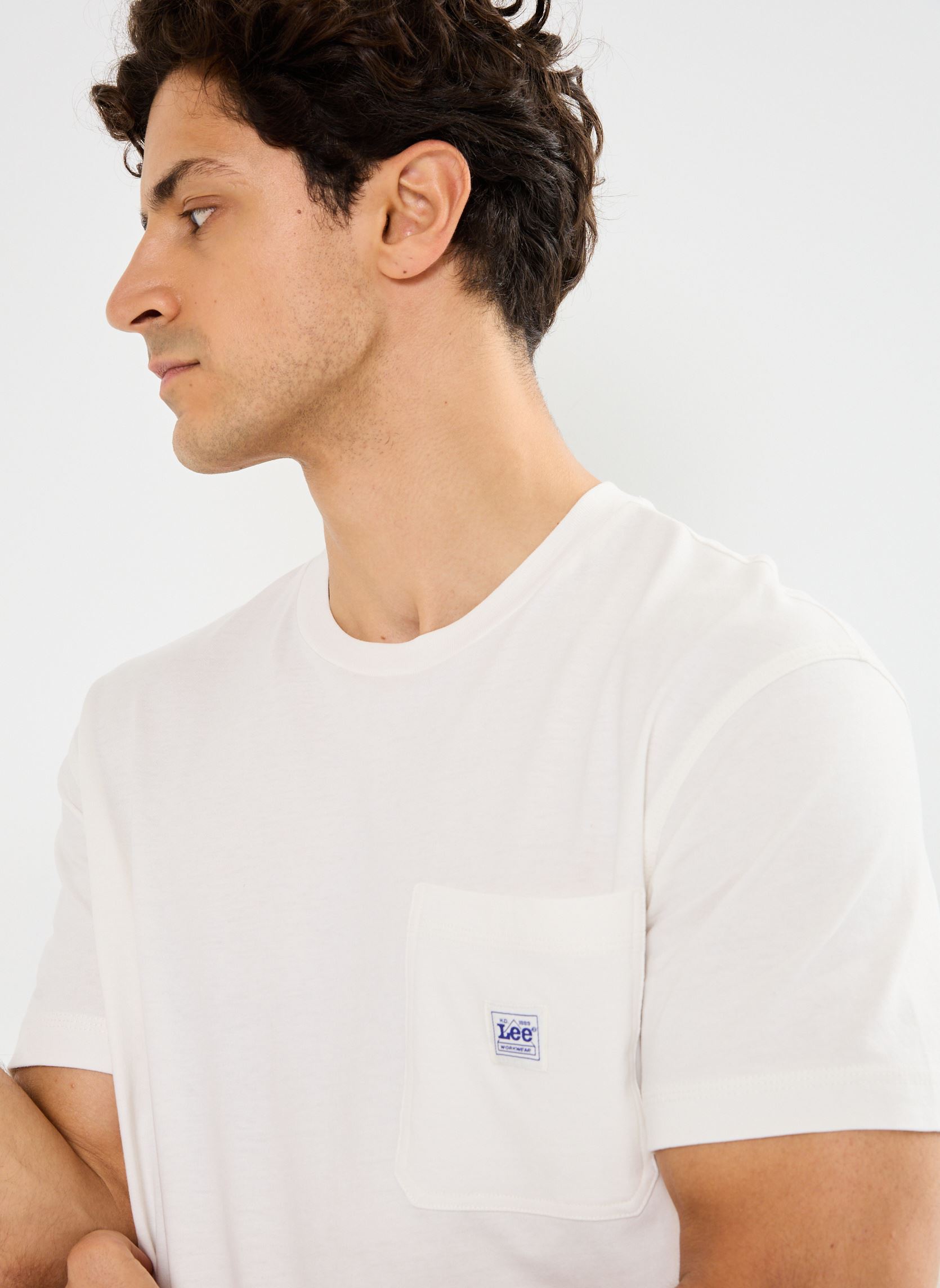 Tee-shirts manches courtes WW POCKET TEE homme blanc Lee Tee-shirts manches courtes WW POCKET TEE homme blanc ECRU