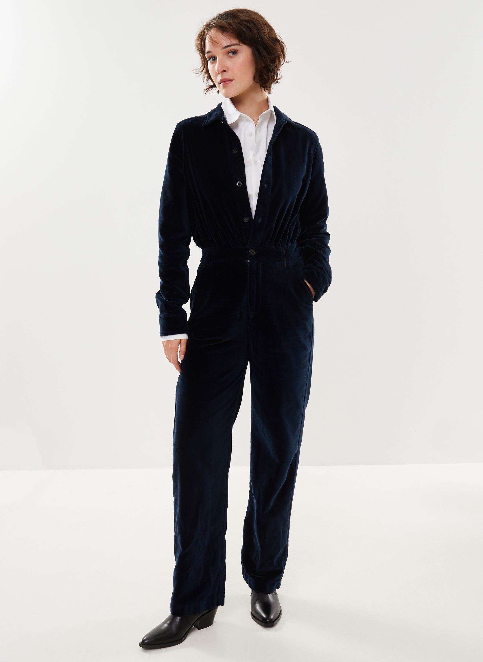 Jumpsuits Orelie TVP01 Plain damen blau Leon & Harper Jumpsuits Orelie TVP01 Plain damen blau BLACK IRIS