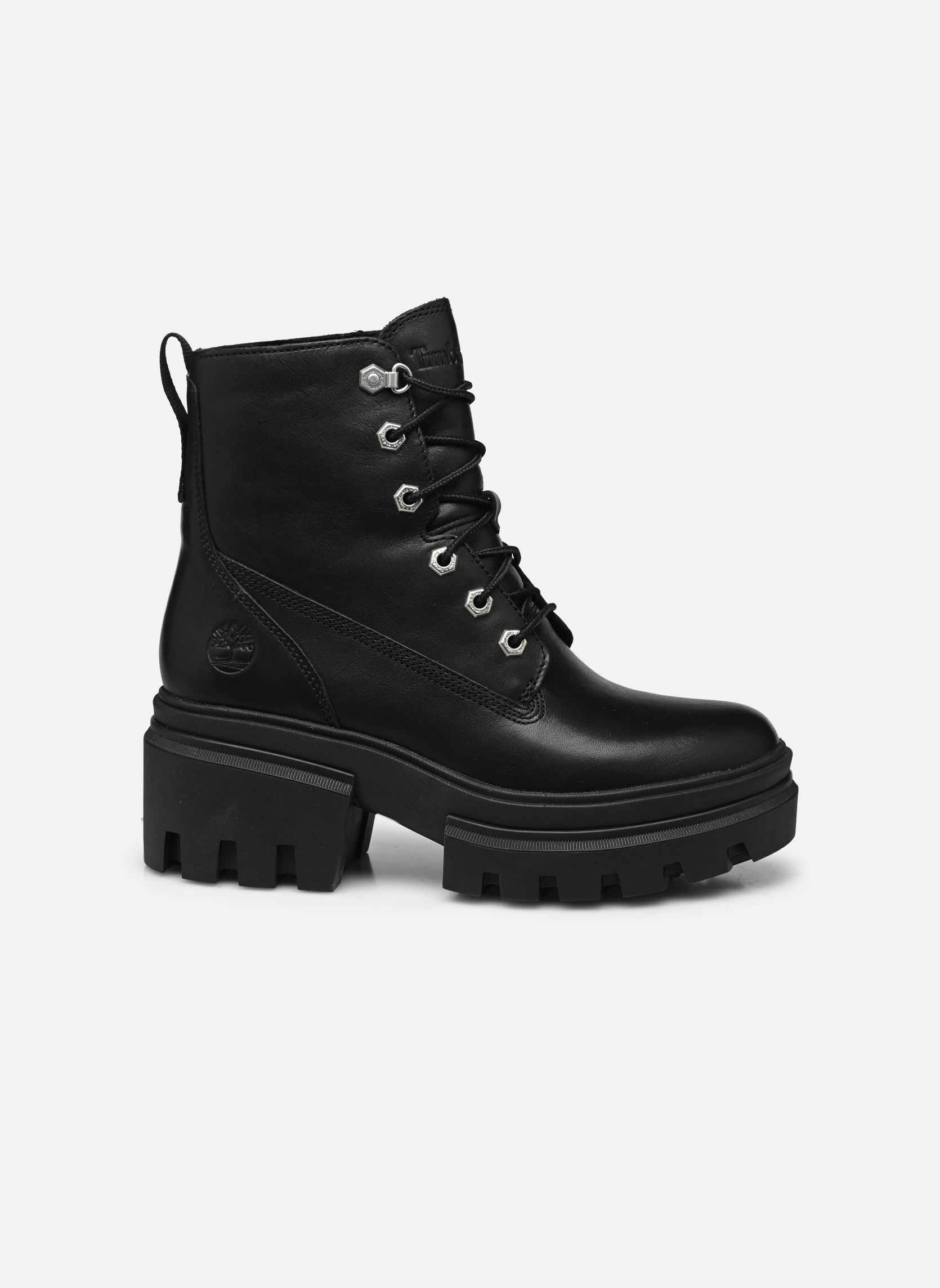 Veterlaarsjes Everleigh Boot 6in LaceUp dames zwart Timberland Veterlaarsjes Everleigh Boot 6in LaceUp dames zwart BLACK FULL GRAIN