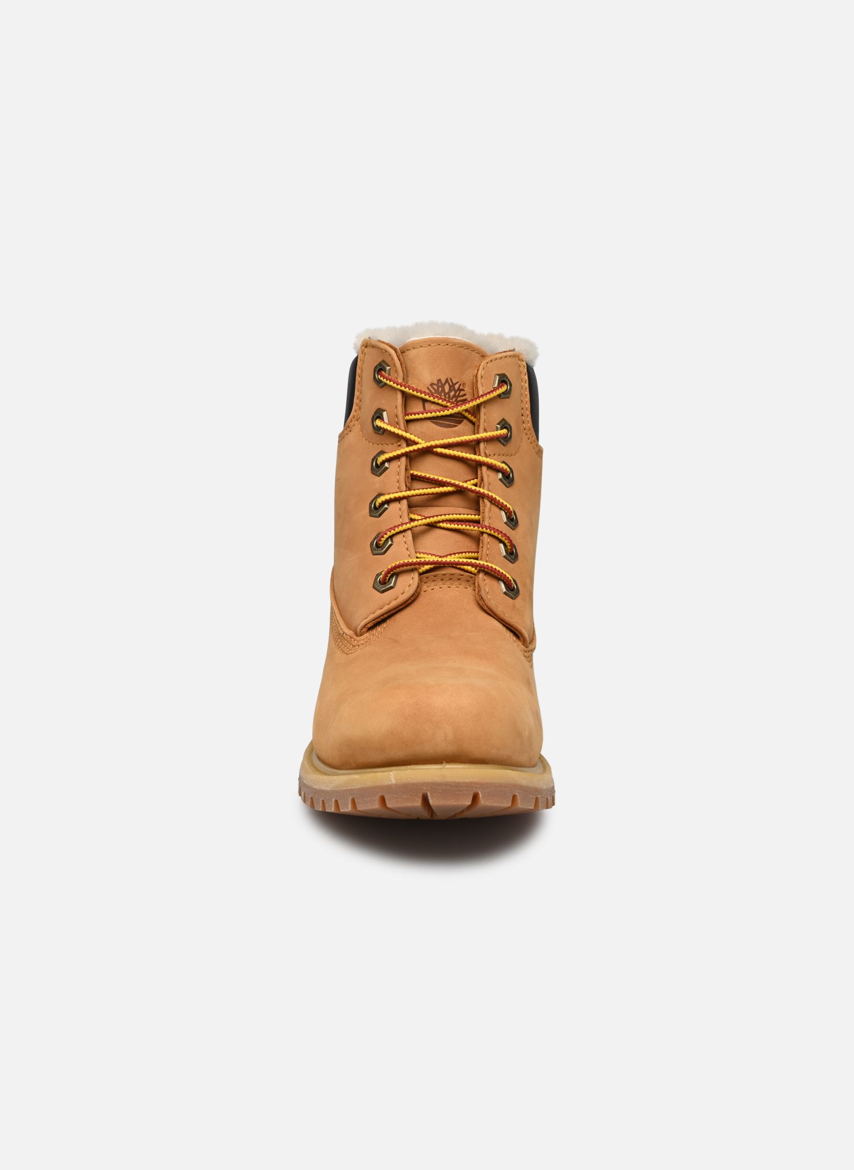 Geschnürte Stiefeletten 6in Premium Shearling new damen gelb Timberland Geschnürte Stiefeletten 6in Premium Shearling new damen gelb WHEAT NUBUCK