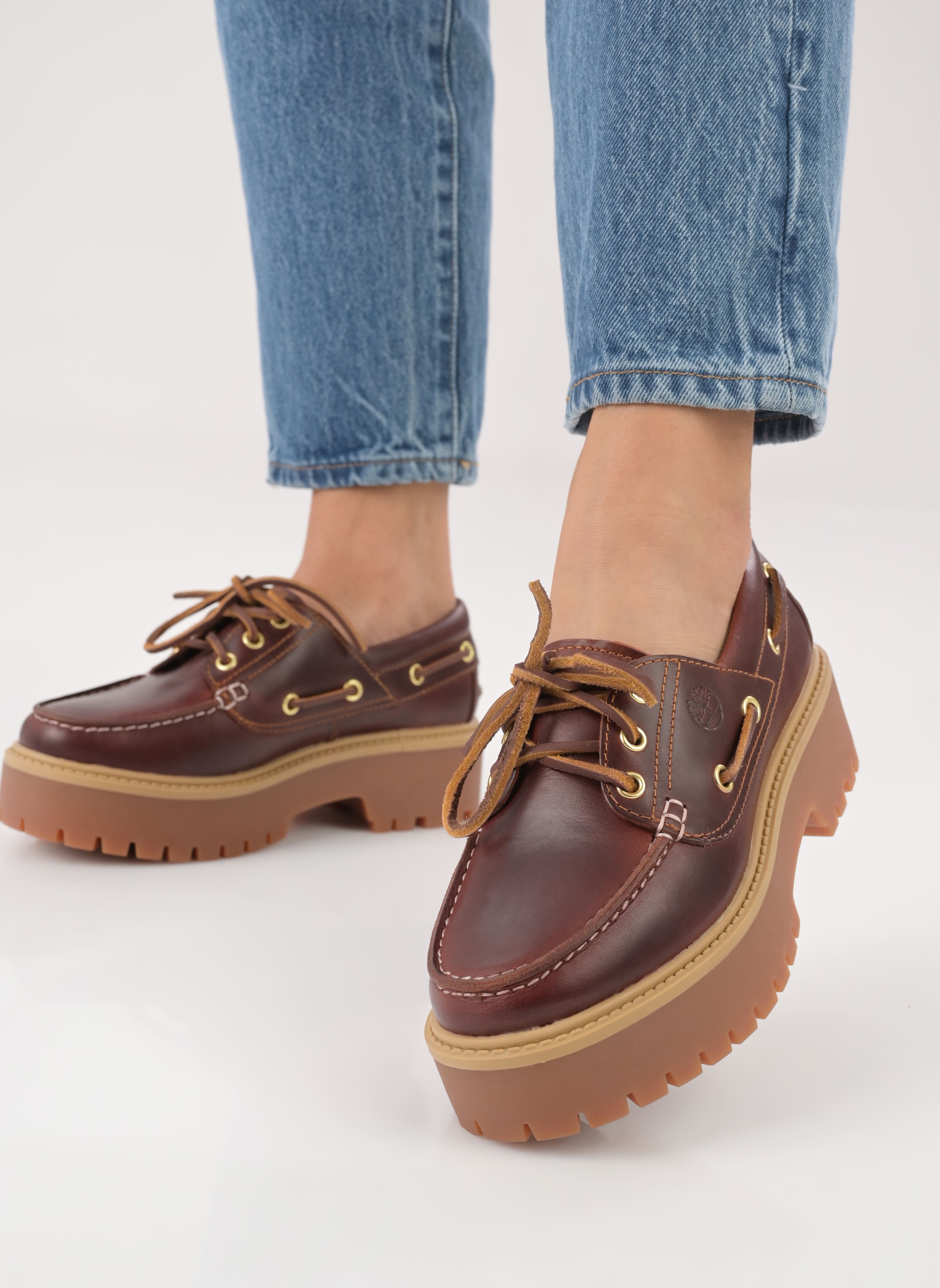 Bootschoenen Stone Street 3 Eye dames bordeaux Timberland Bootschoenen Stone Street 3 Eye dames bordeaux Burgundy Full Grain