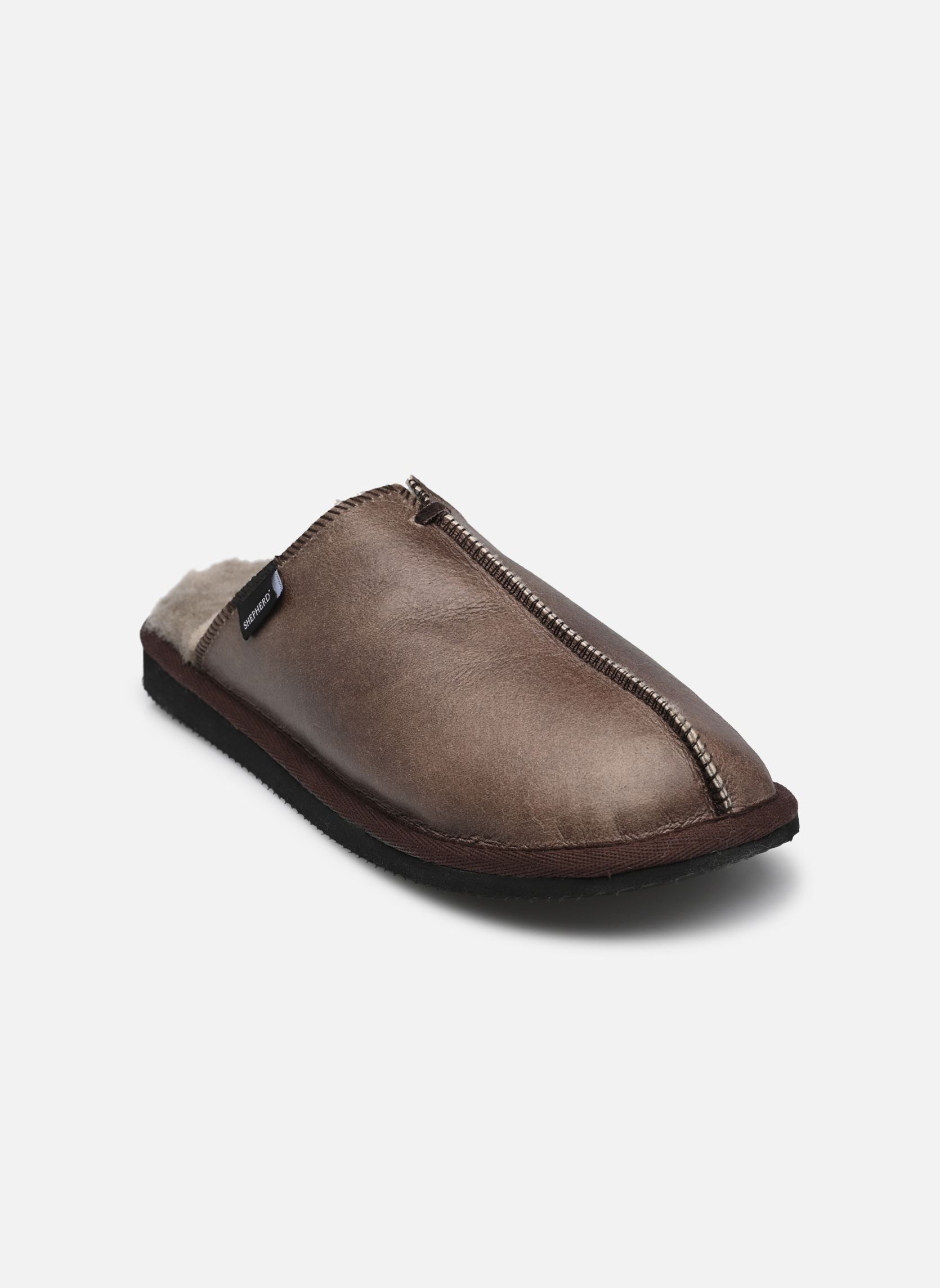 Hausschuhe Hugo herren grau Shepherd Hausschuhe Hugo herren grau Stone Oiled Antique
