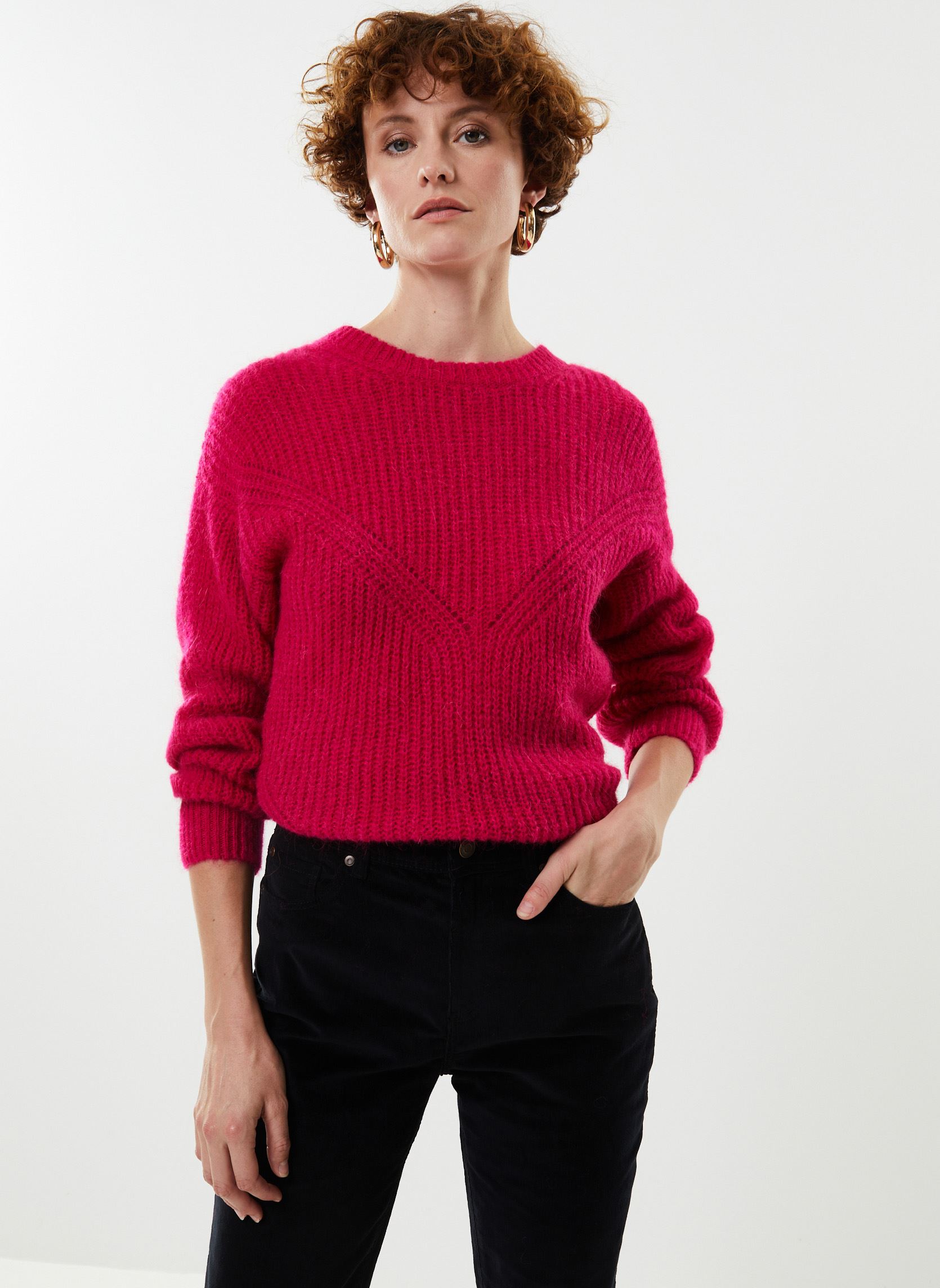 Pulls GALLA femme rose Georgia Rose Pulls GALLA femme rose MAGNOLIA