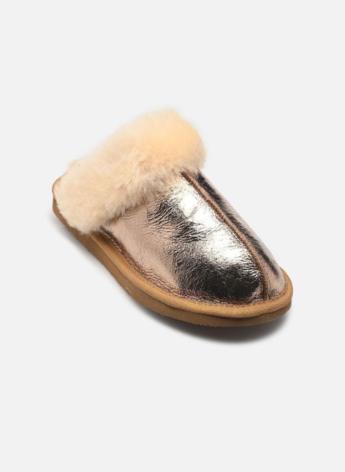 Shepherd Chaussons Jessica femme or et bronze