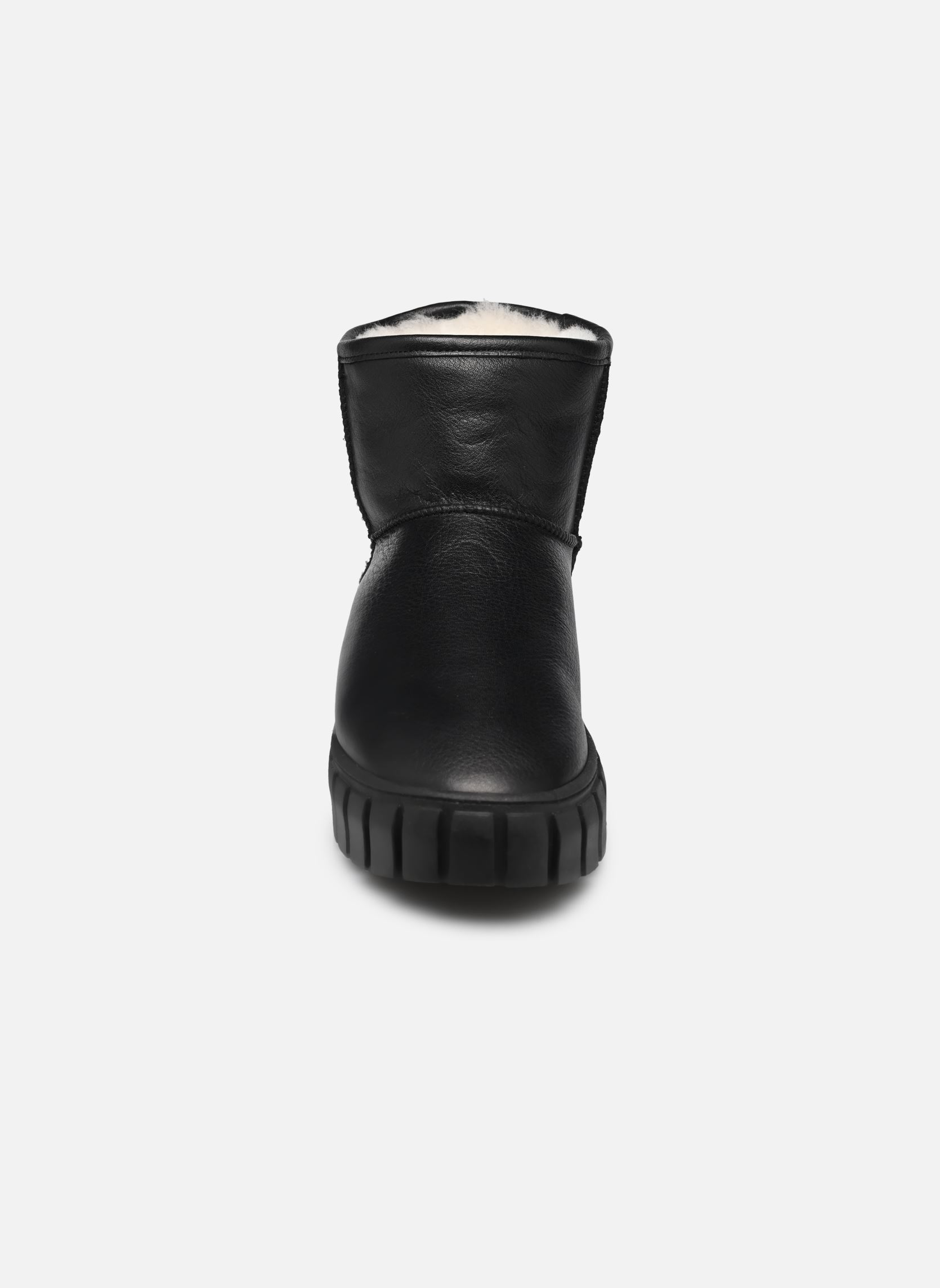 Gefütterte Stiefeletten Alexa damen schwarz Shepherd Gefütterte Stiefeletten Alexa damen schwarz Black leather