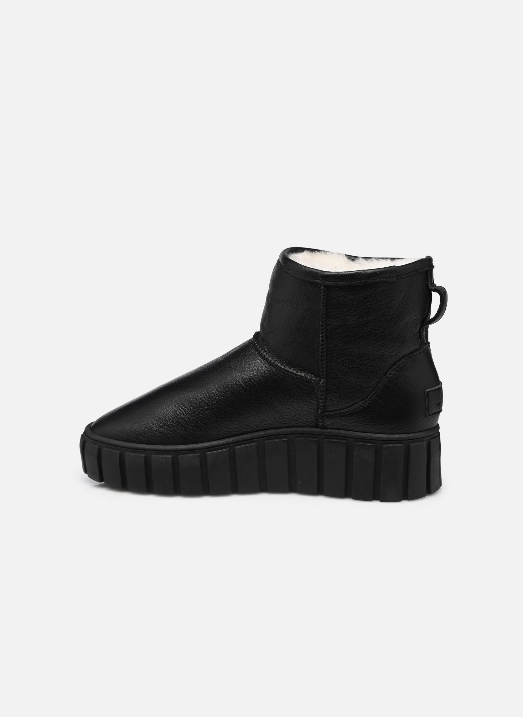 Gefütterte Stiefeletten Alexa damen schwarz Shepherd Gefütterte Stiefeletten Alexa damen schwarz Black leather