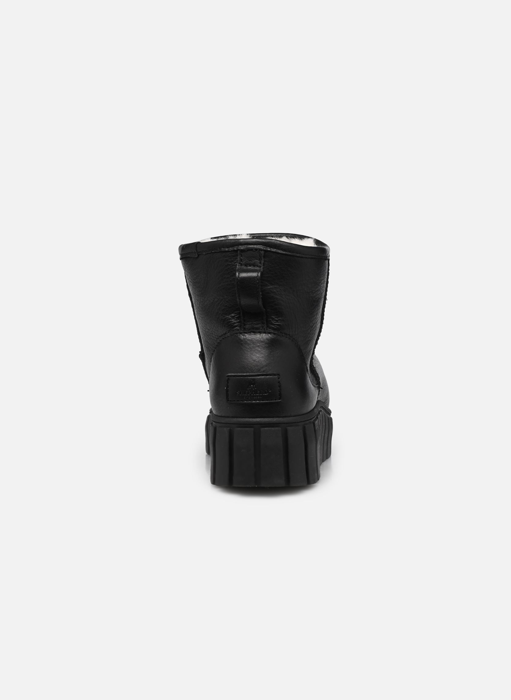 Gefütterte Stiefeletten Alexa damen schwarz Shepherd Gefütterte Stiefeletten Alexa damen schwarz Black leather
