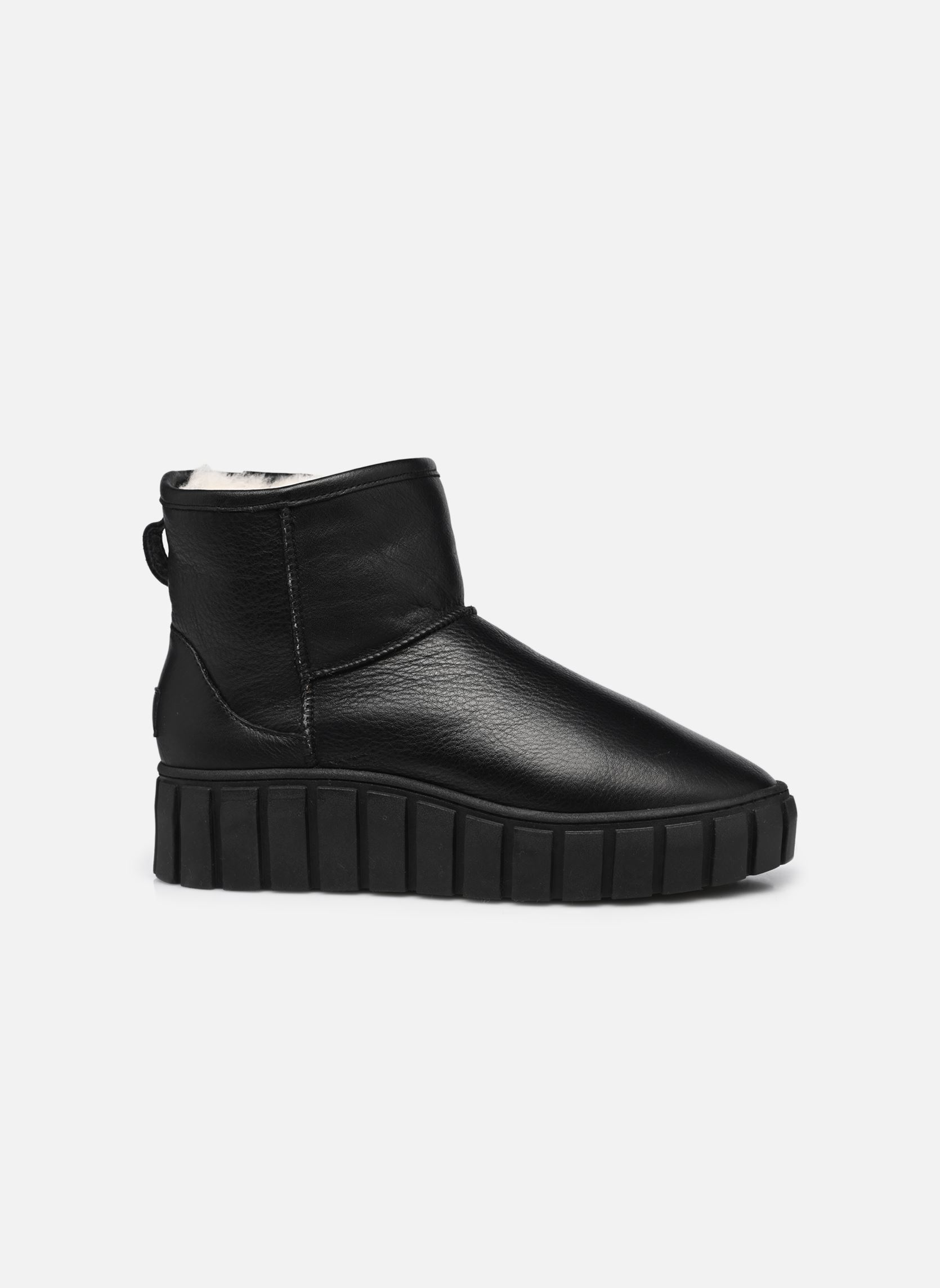 Gefütterte Stiefeletten Alexa damen schwarz Shepherd Gefütterte Stiefeletten Alexa damen schwarz Black leather
