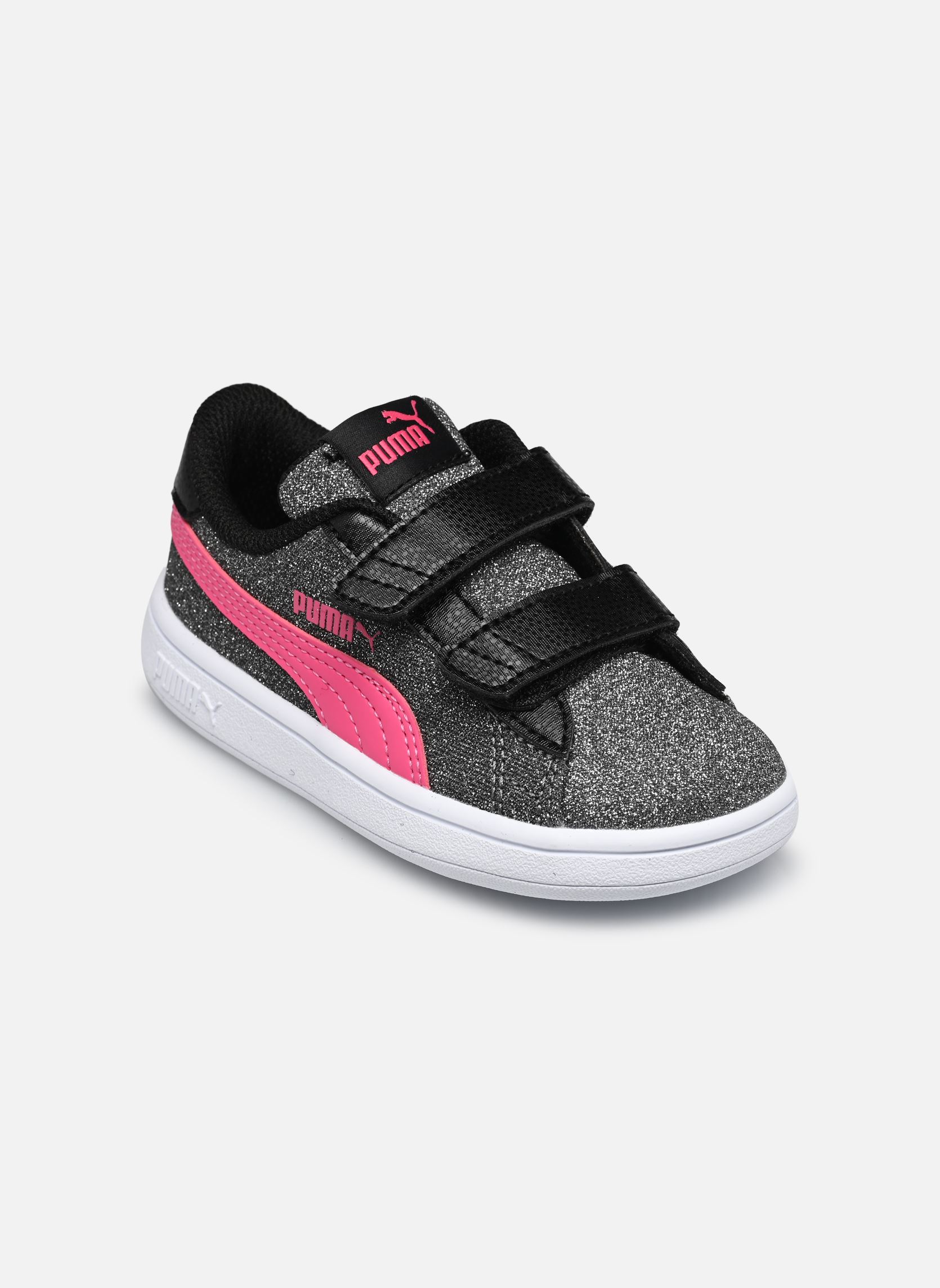 Sneaker Inf Smash Glitz Glam V mädchen schwarz Puma Sneaker Inf Smash Glitz Glam V mädchen schwarz PUMA BLACK-GLOWING PINK-PUMA W