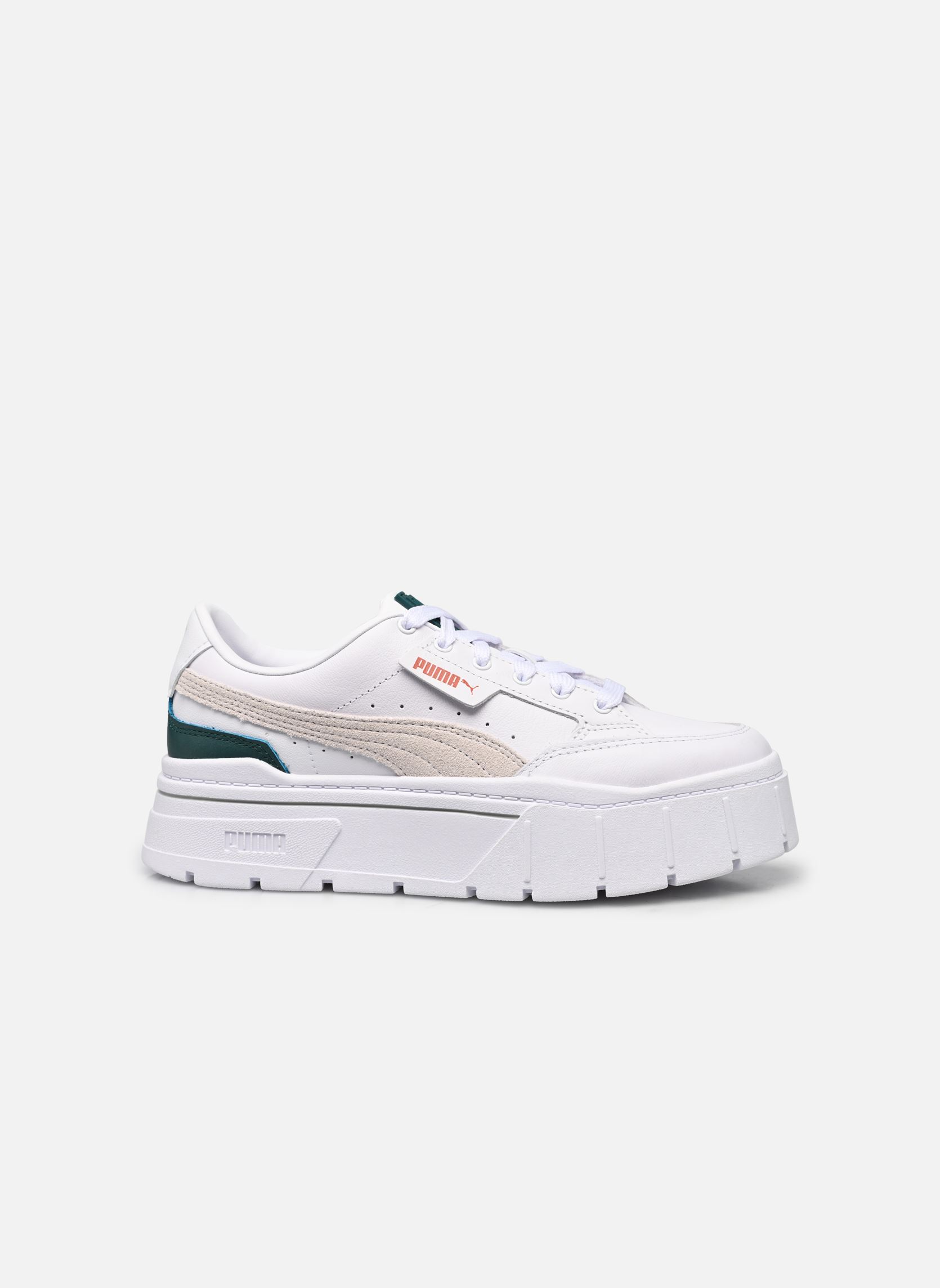 Baskets Mayze Stack Wns femme blanc Puma Baskets Mayze Stack Wns femme blanc PUMA WHITE-MALACHITE