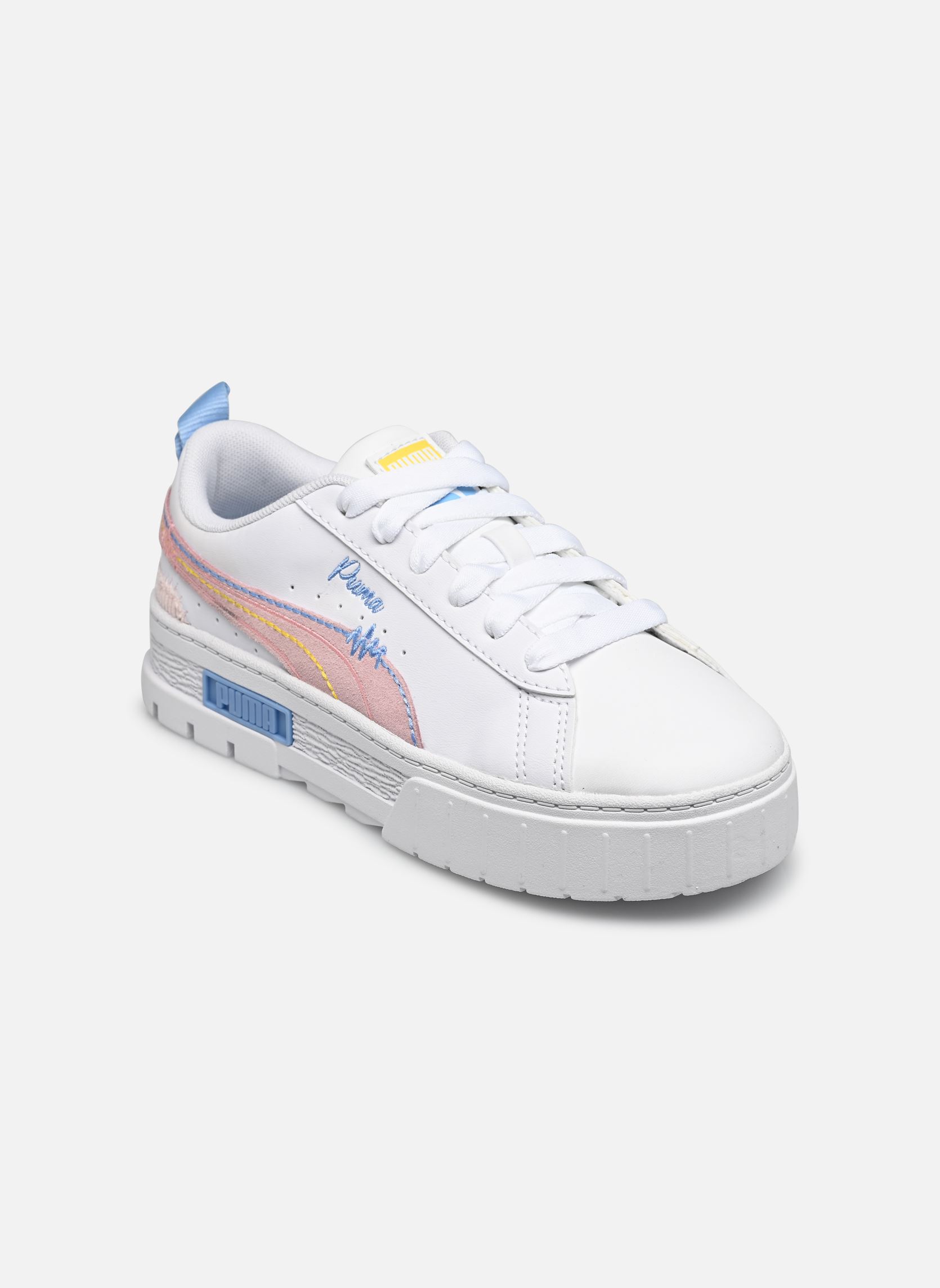 Sneaker Mayze Sweater Ps mädchen weiß Puma Sneaker Mayze Sweater Ps mädchen weiß PUMA WHITE-BLISSFUL BLUE-PEACH