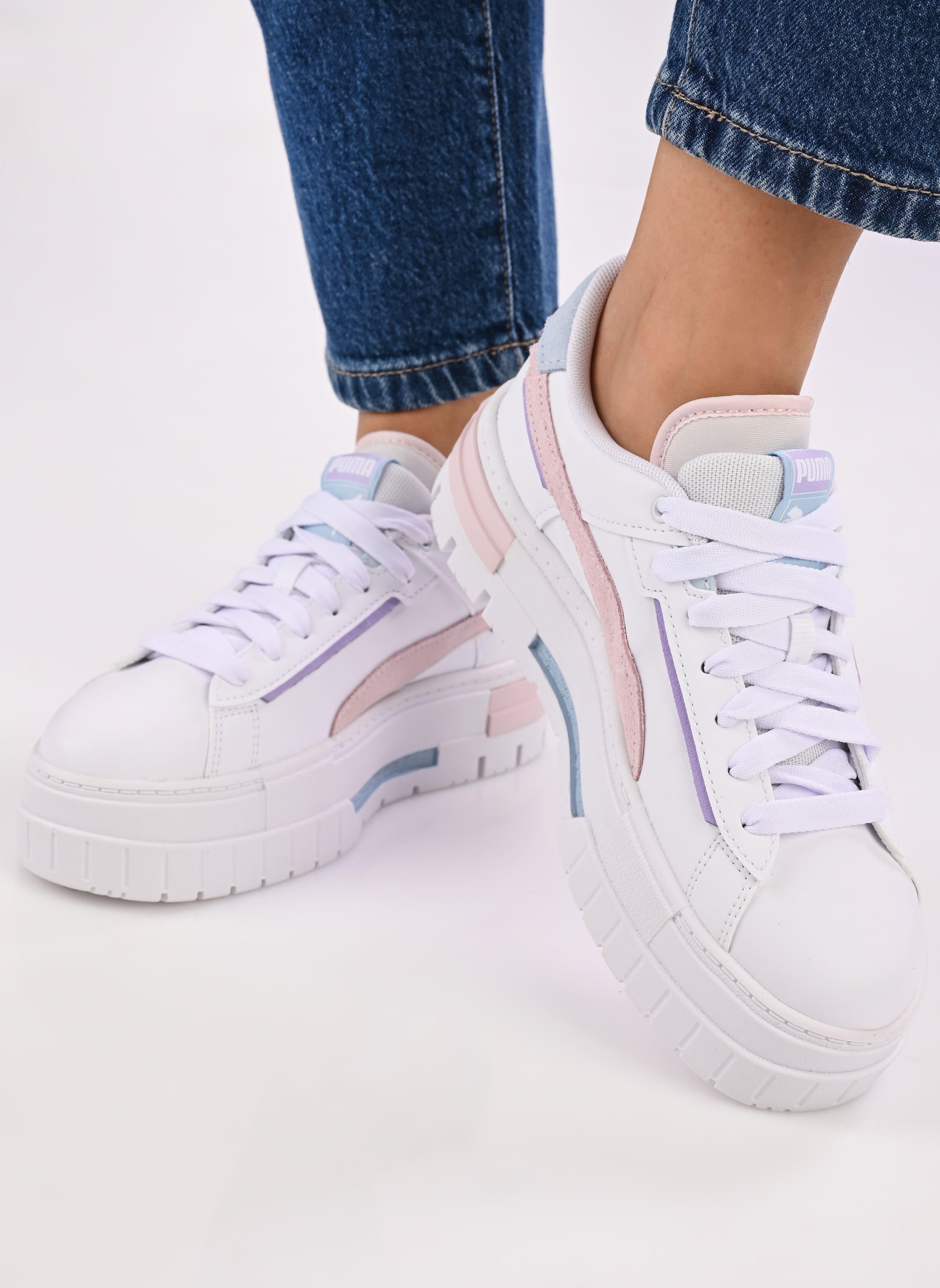 Sneakers Mayze Crashed Wns dames wit Puma Sneakers Mayze Crashed Wns dames wit PUMA WHITE-GALAXY PINK