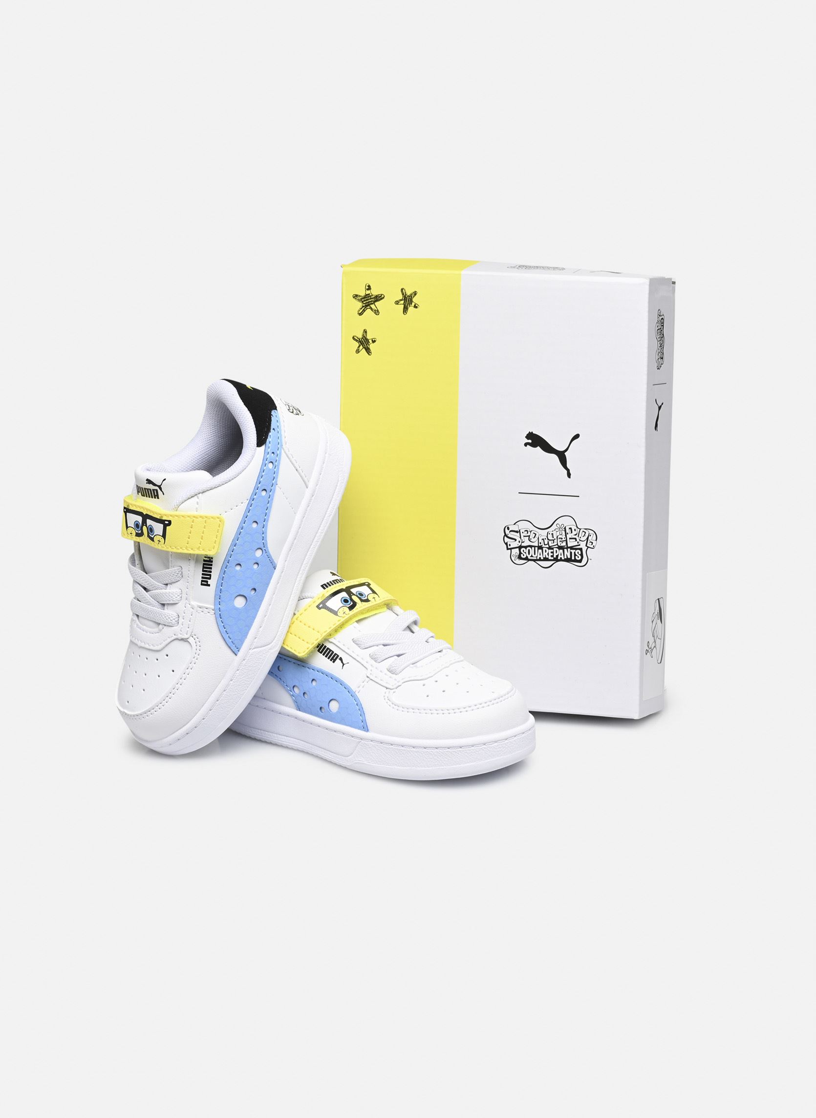 Sneakers Inf Puma Caven 2.0 Spongebob Ac+ bianco Puma Sneakers Inf Puma Caven 2.0 Spongebob Ac+ bianco PUMA WHITE-PUMA BLACK-PEACH SM
