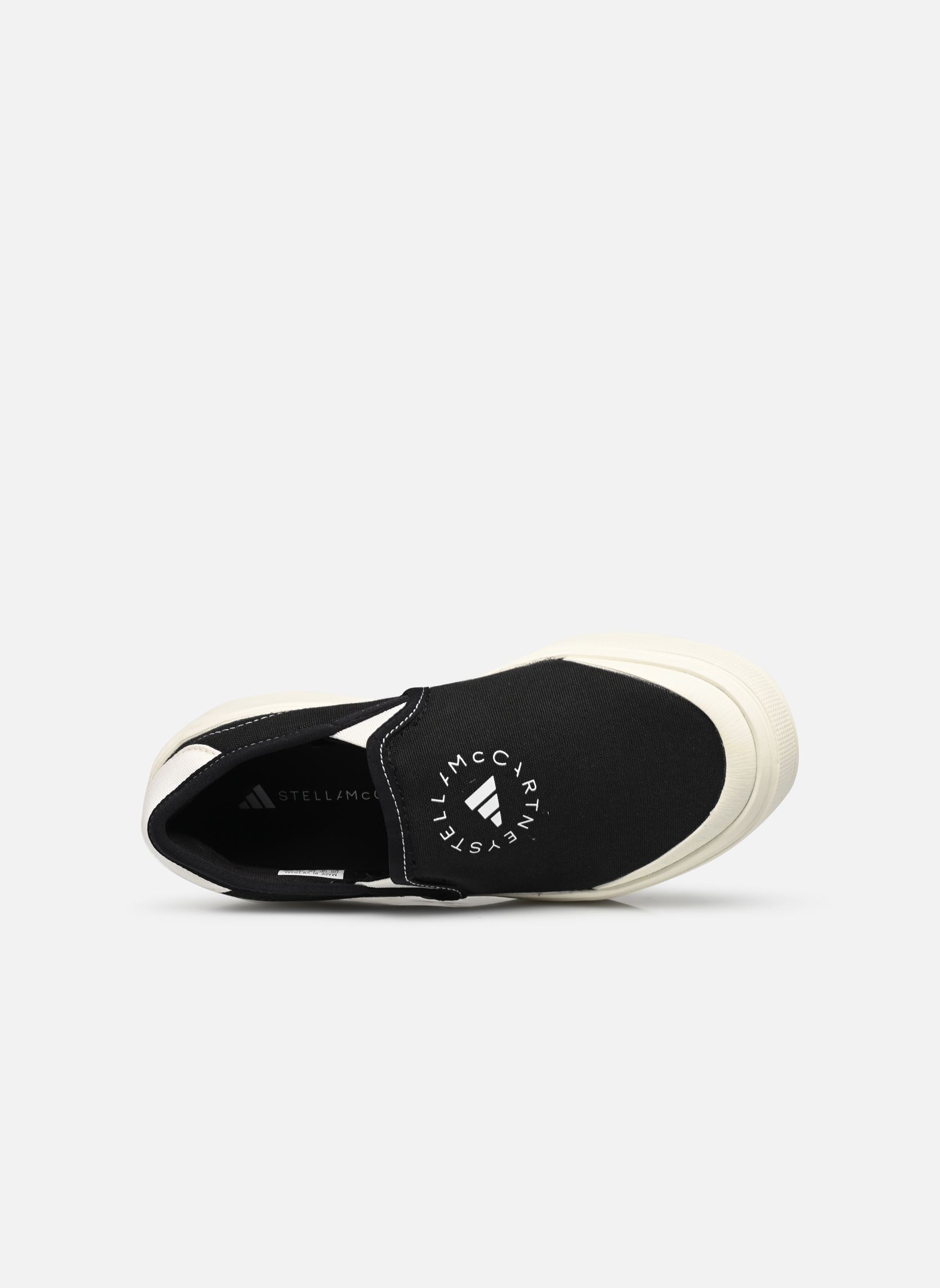 Leinen-Sneaker Asmc Court Slip On damen schwarz adidas by Stella McCartney Leinen-Sneaker Asmc Court Slip On damen schwarz CBLACK/OWHITE/FTWWHT