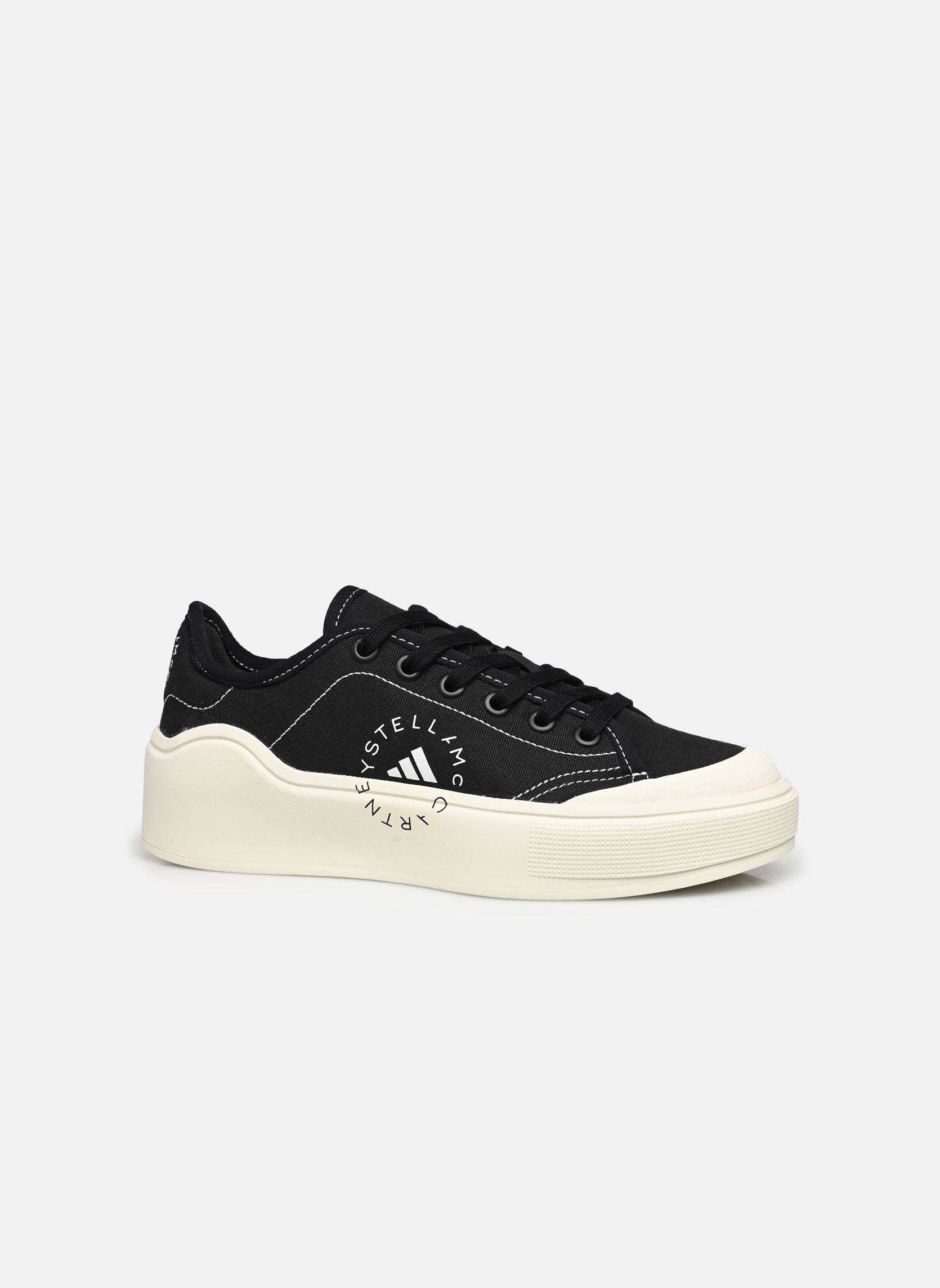 Sneakers di tela Asmc Court Cotton donna nero adidas by Stella McCartney Sneakers di tela Asmc Court Cotton donna nero CBLACK/CBLACK/OWHITE