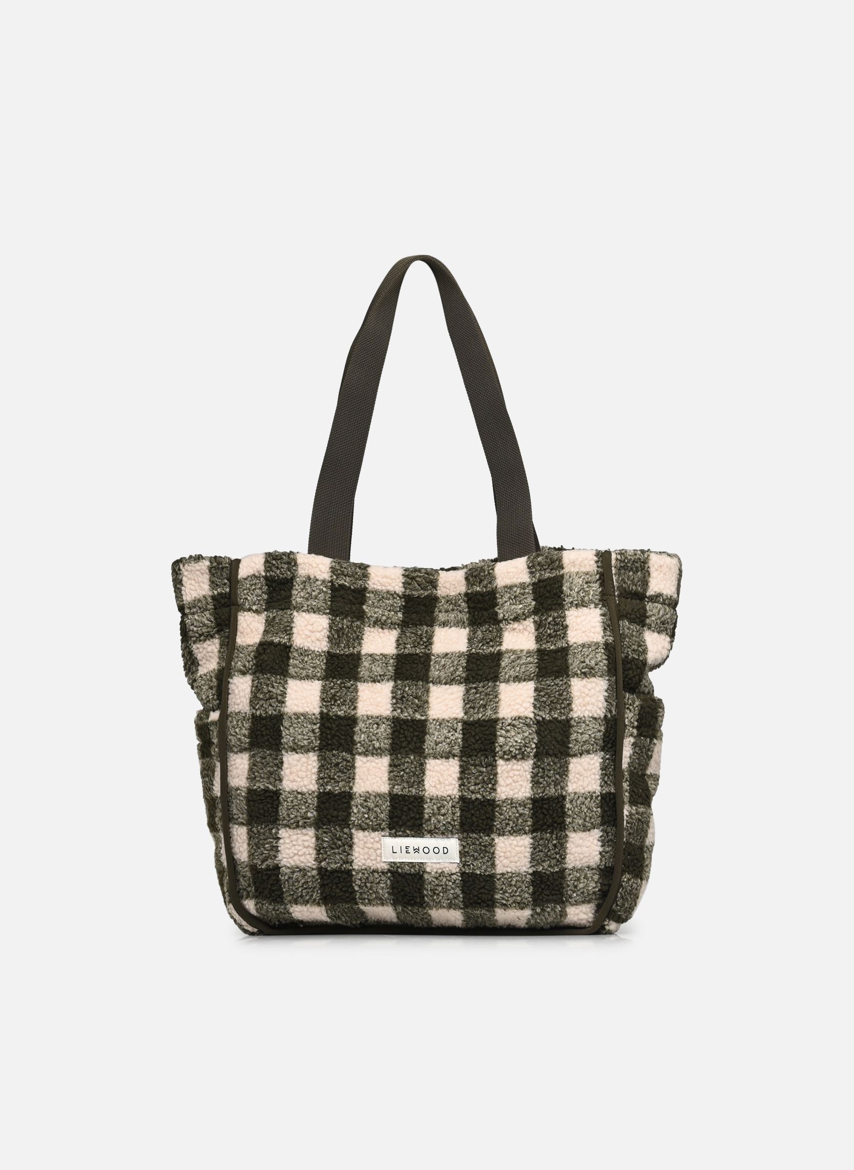 Cabas et tote bags Reed Totebag vert Liewood Cabas et tote bags Reed Totebag vert Check Army brown / Dark sandy