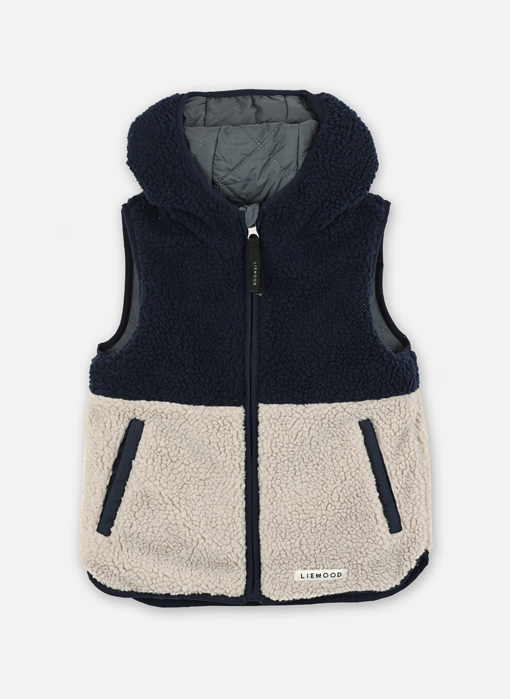 Fleece-Jacken Diana Reversible Vest blau Liewood Fleece-Jacken Diana Reversible Vest blau WHALE BLUE MIX