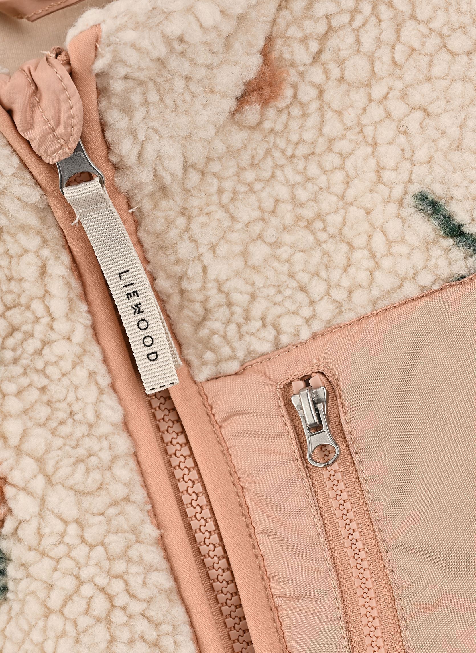 Fleece truien Nolan Pile Jacket roze Liewood Fleece truien Nolan Pile Jacket roze Peach / Sea shell