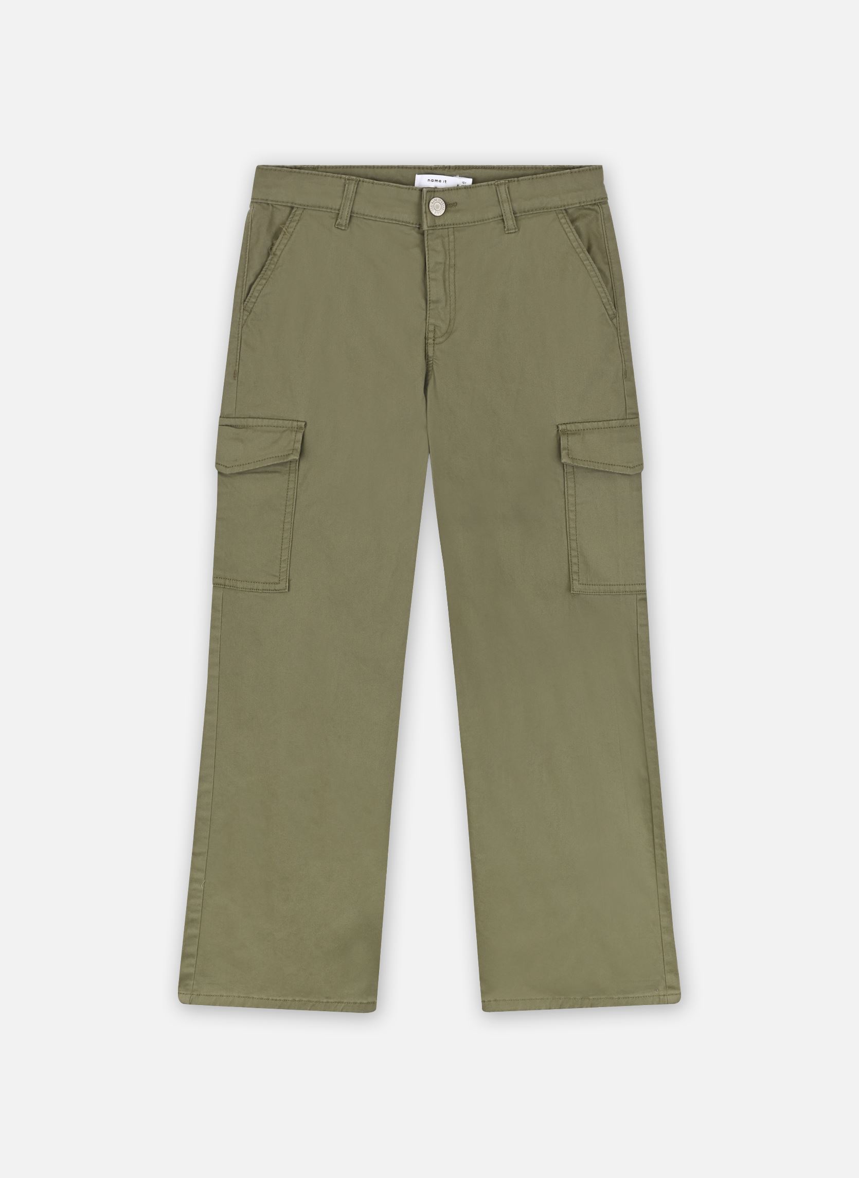 Pantalons Nkfrose Wide Twill Cargo 8108-Ba Noos fille vert Name it Pantalons Nkfrose Wide Twill Cargo 8108-Ba Noos fille vert Deep Lichen Green