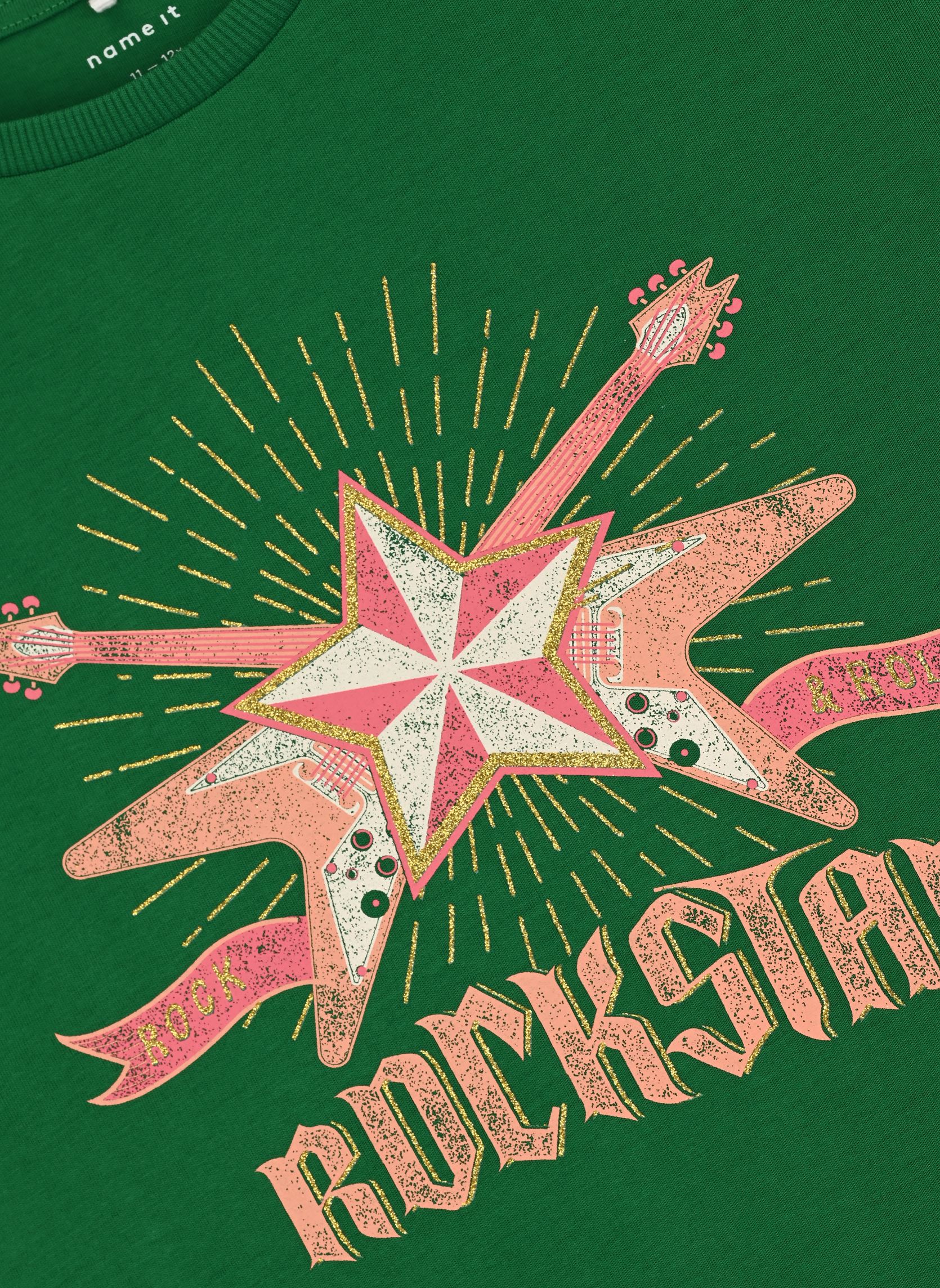Tee-shirts manches courtes Nkfkinsy Ss Loose Top Ps fille vert Name it Tee-shirts manches courtes Nkfkinsy Ss Loose Top Ps fille vert FIRST TEE