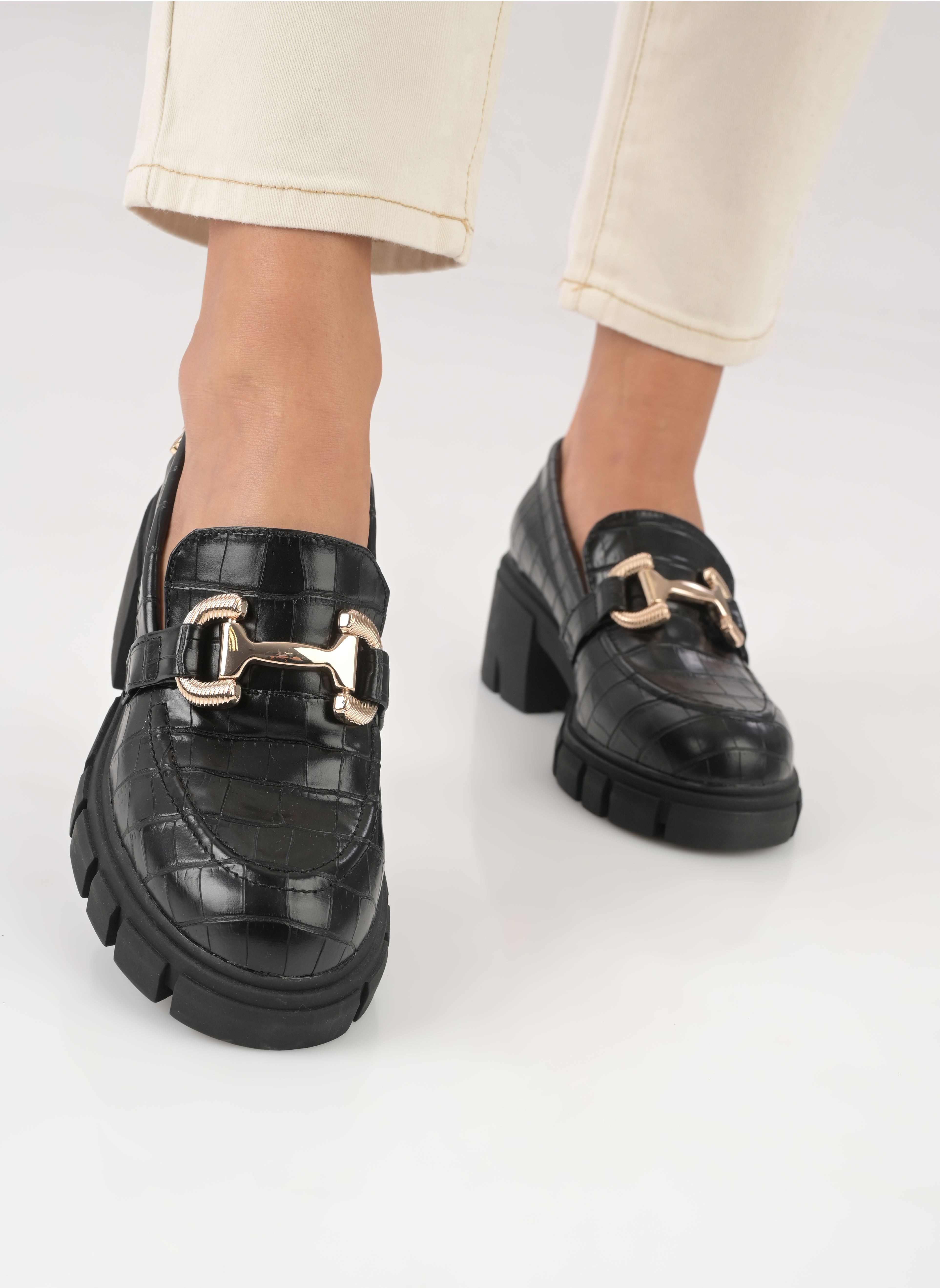 Mocassins GIANCENTO femme noir LPB -LES PETITES BOMBES Mocassins GIANCENTO femme noir Noir croco