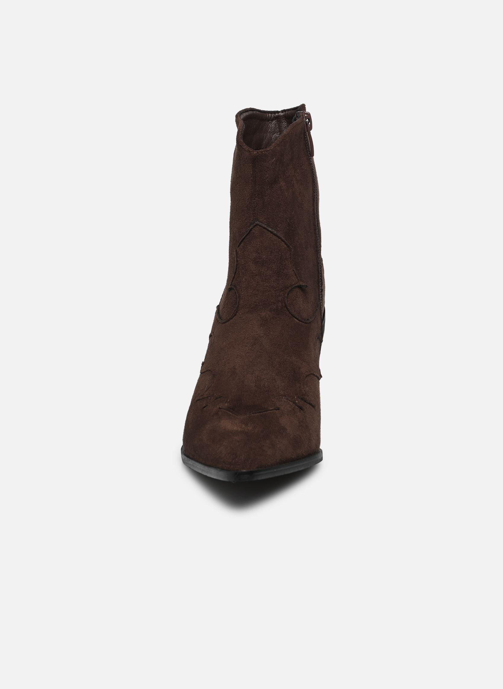 Cowboy-Stiefeletten GITANE damen braun LPB -LES PETITES BOMBES Cowboy-Stiefeletten GITANE damen braun CHOCO SUEDINE
